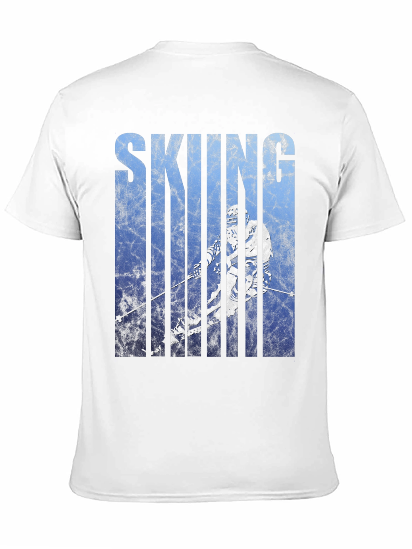 Black Skiing Graphic Tee - Black Cotton Blend view 11