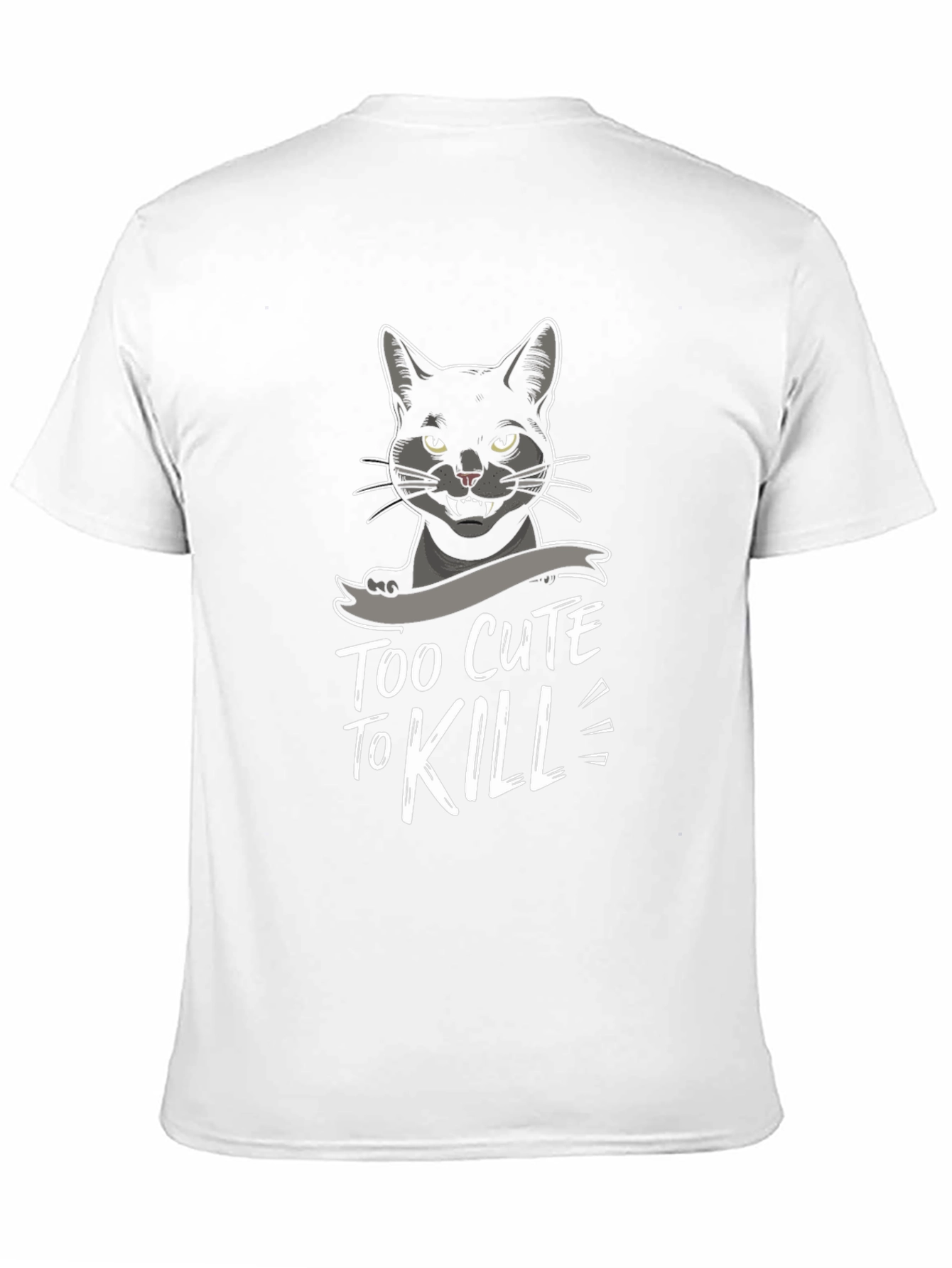 Black Too Cute to Kill Black Cat Graphic Tee view 11