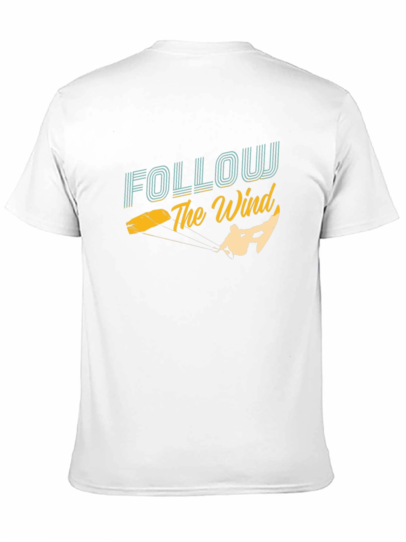 Black Follow The Wind Kitesurfing Graphic T-Shirt view 11