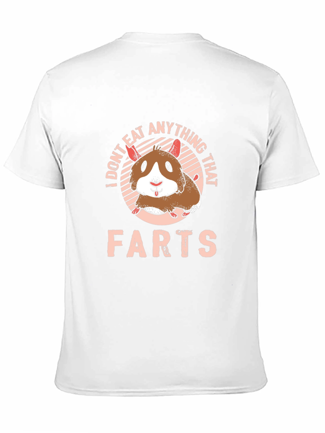 Black Funny Hamster Graphic T-Shirt - "I Don't Eat Anything That Farts" view 11