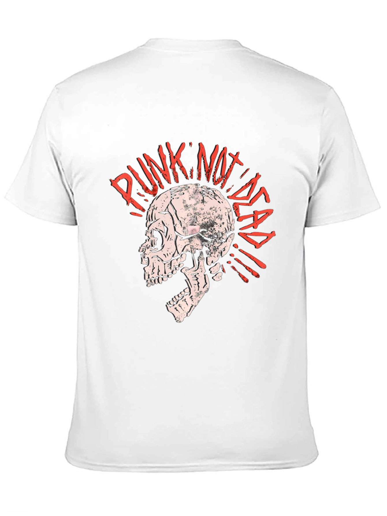 Black Punk Not Dead Skull T-Shirt view 11