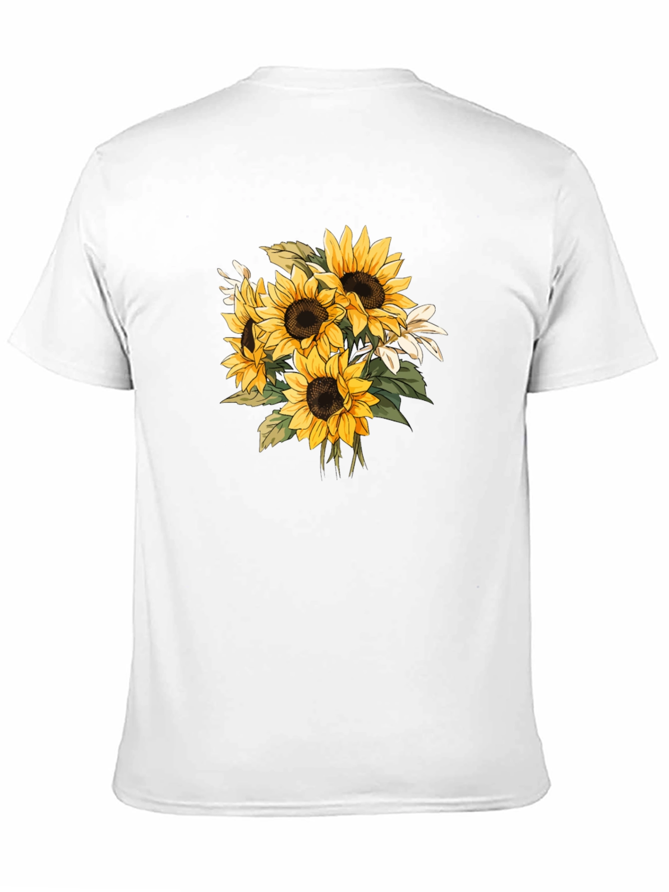 Black Sunflower Graphic Black T-Shirt - Nature Inspired Tee view 11