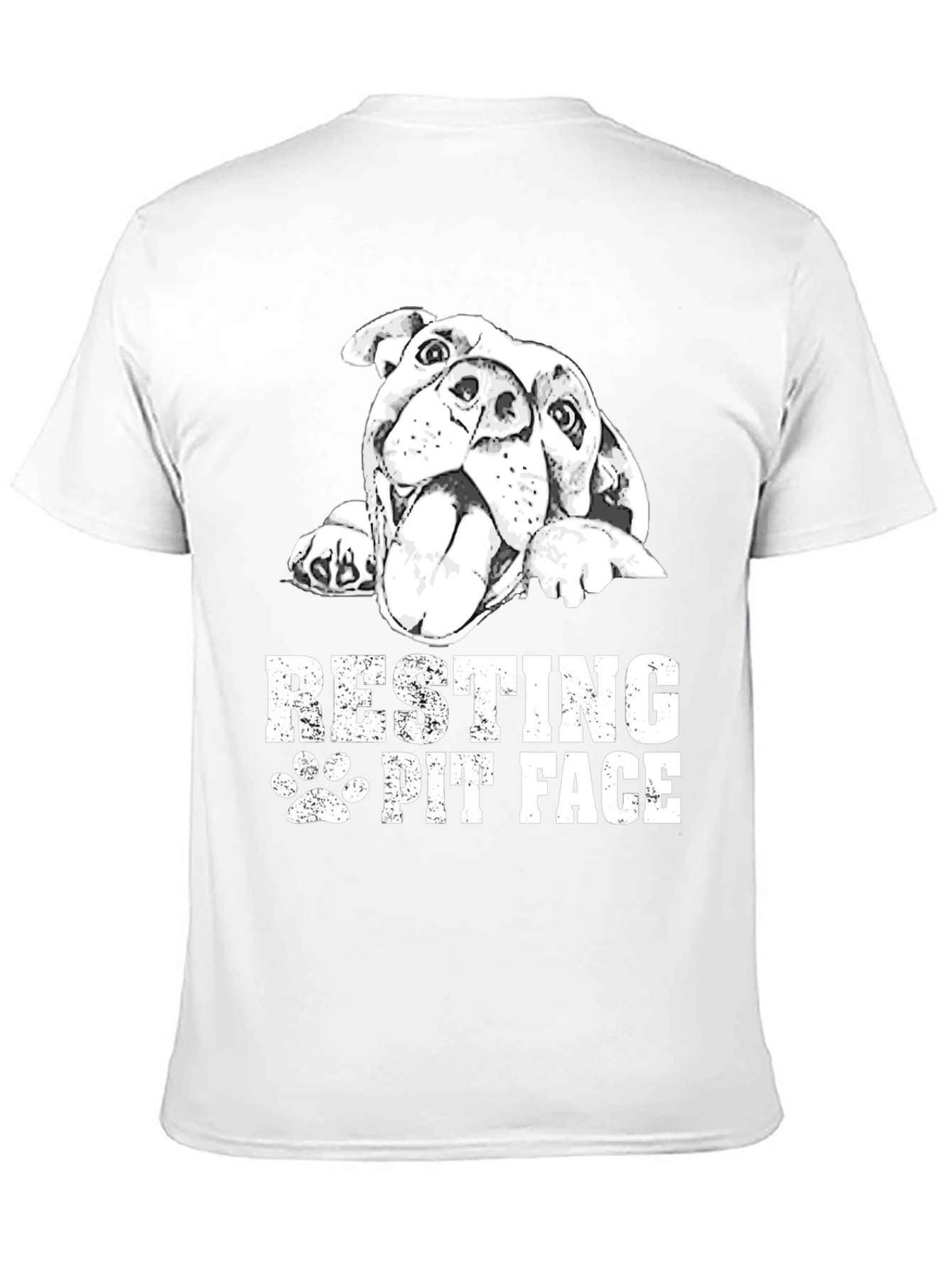 Black Resting Pit Face Black T-Shirt view 11