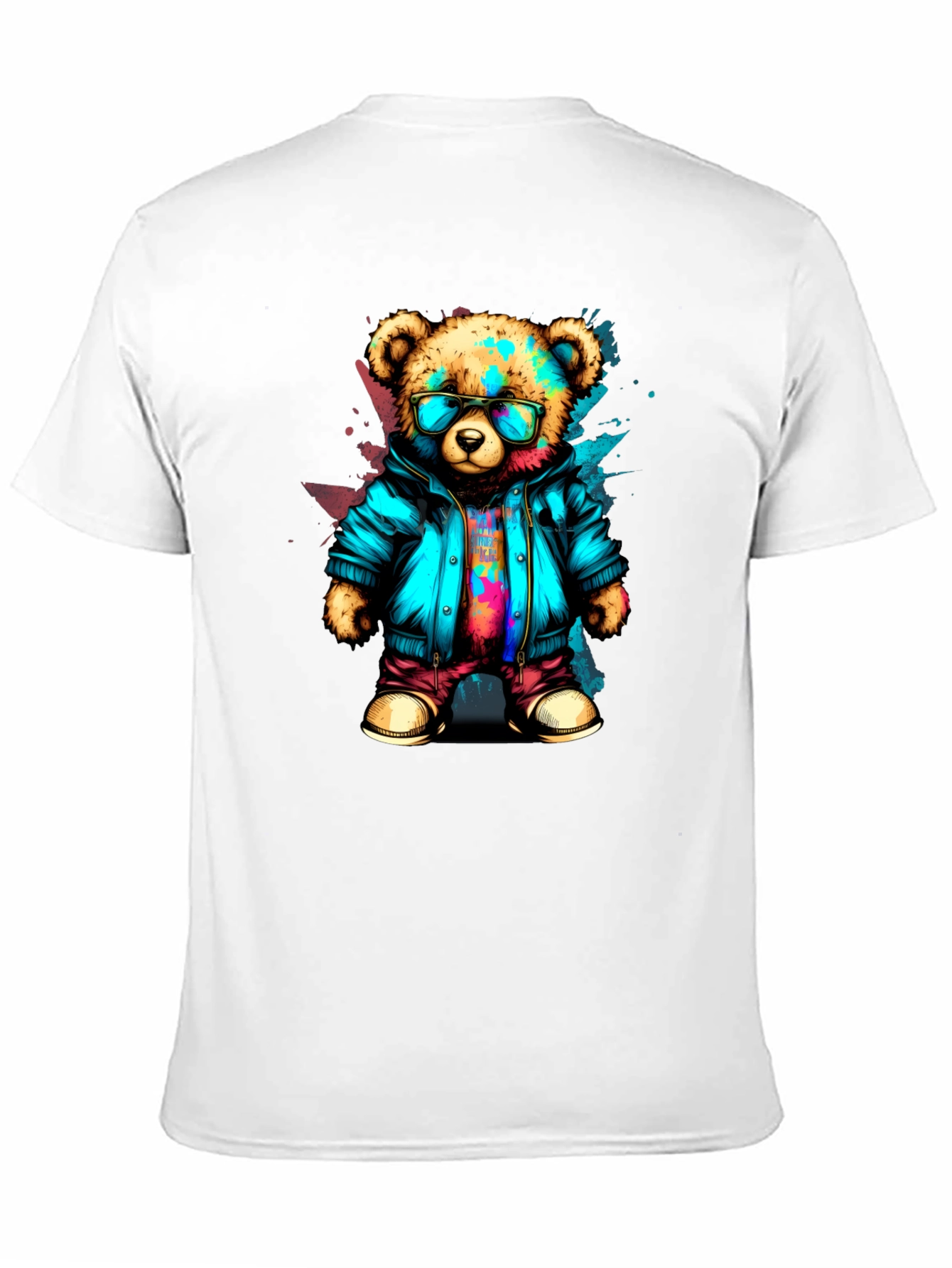 Black Cool Bear Graphic Tee - Urban Style view 11