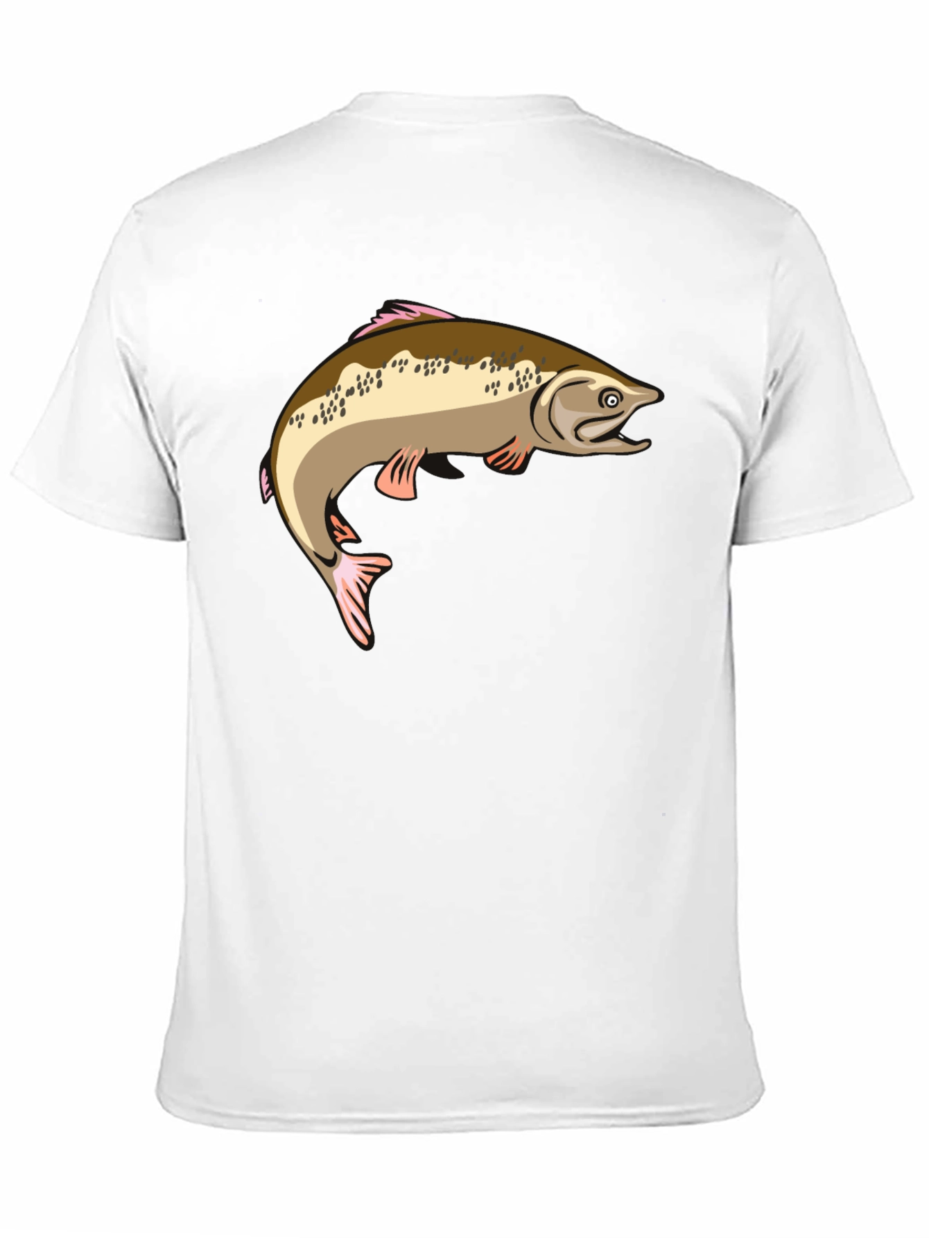 Black Fishing T-Shirt - Salmon Graphic Tee view 11