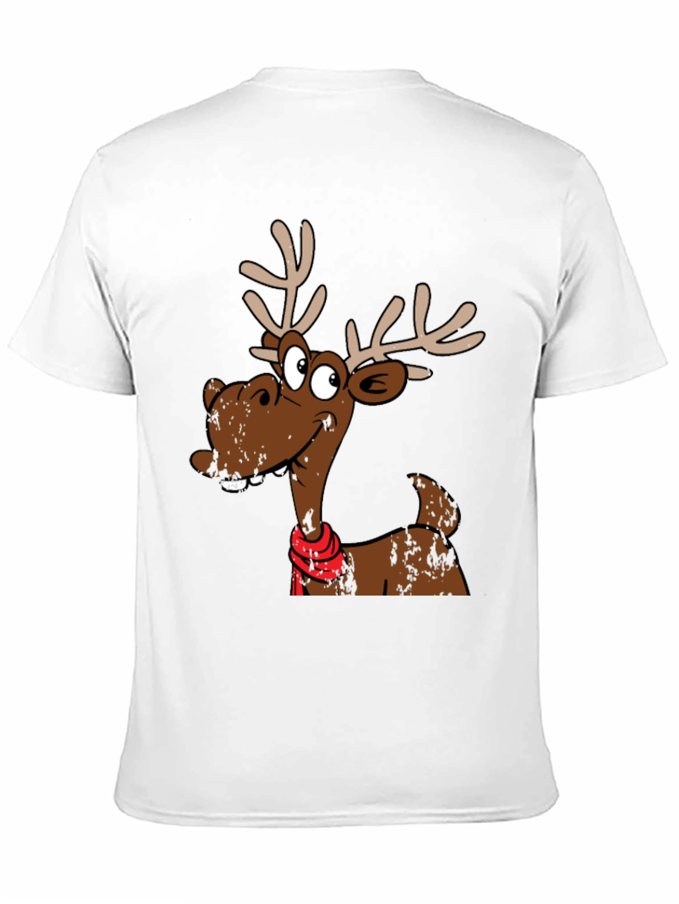 Black Funny Reindeer Graphic T-Shirt - Holiday Style view 11