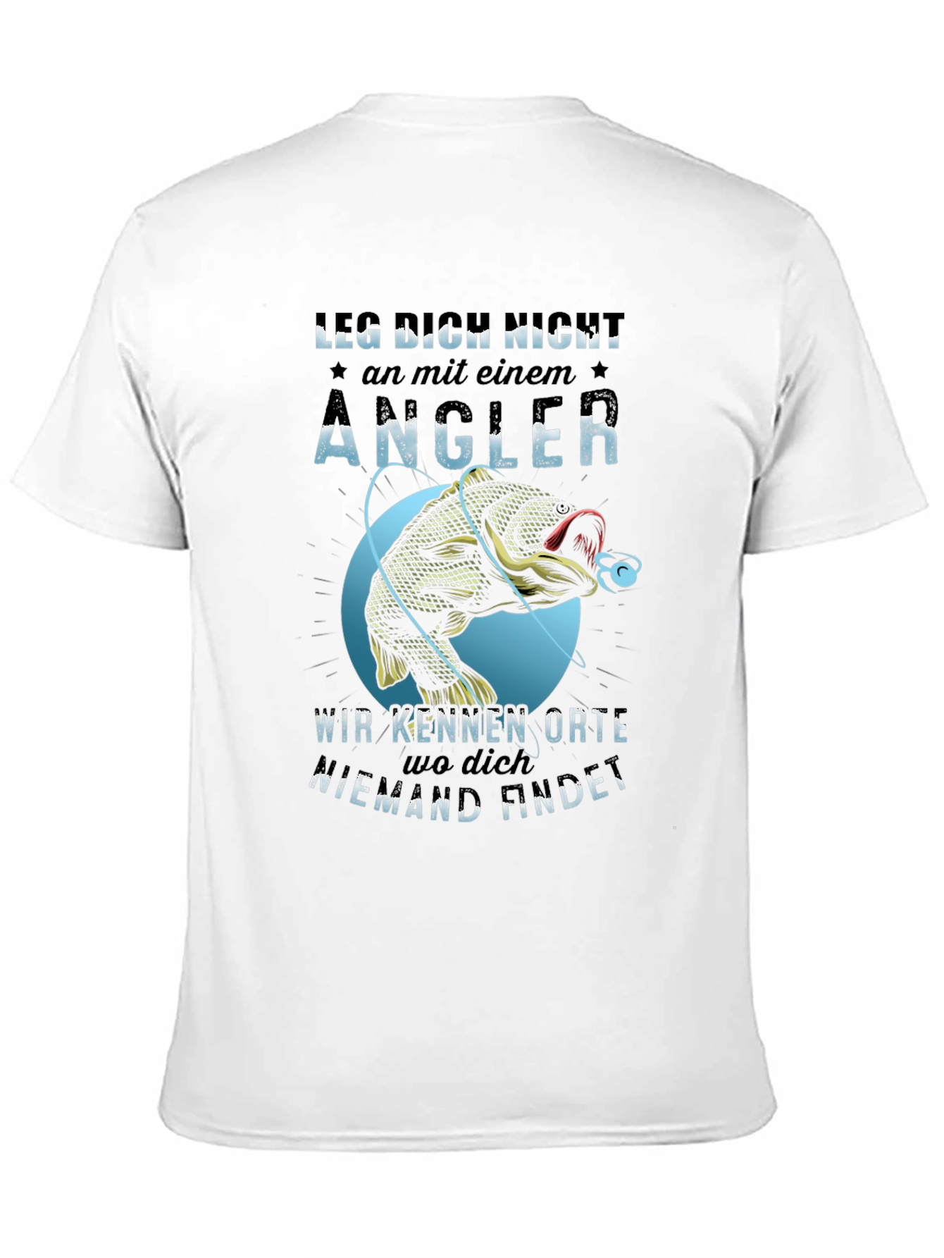 Black Angler Graphic Tee - Fishing Lover's Shirt view 11