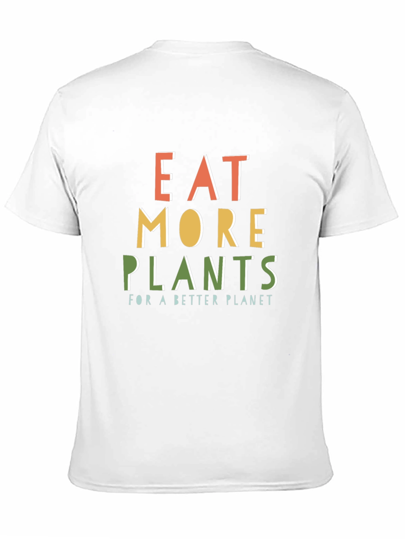 Black Eat More Plants Graphic T-Shirt view 11