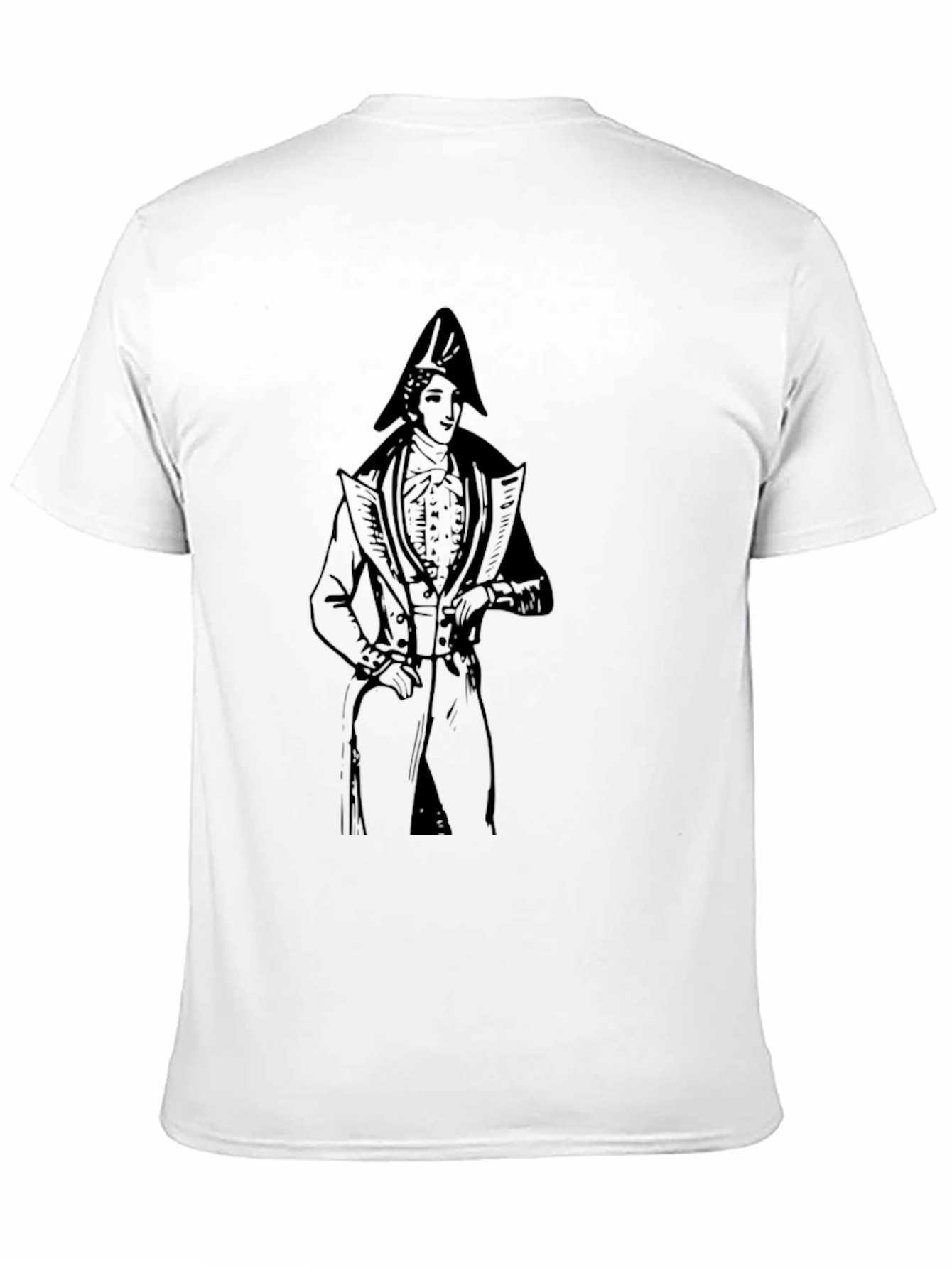 Black Napoleon Graphic Print Tee - Classic Black Cotton T-Shirt view 11