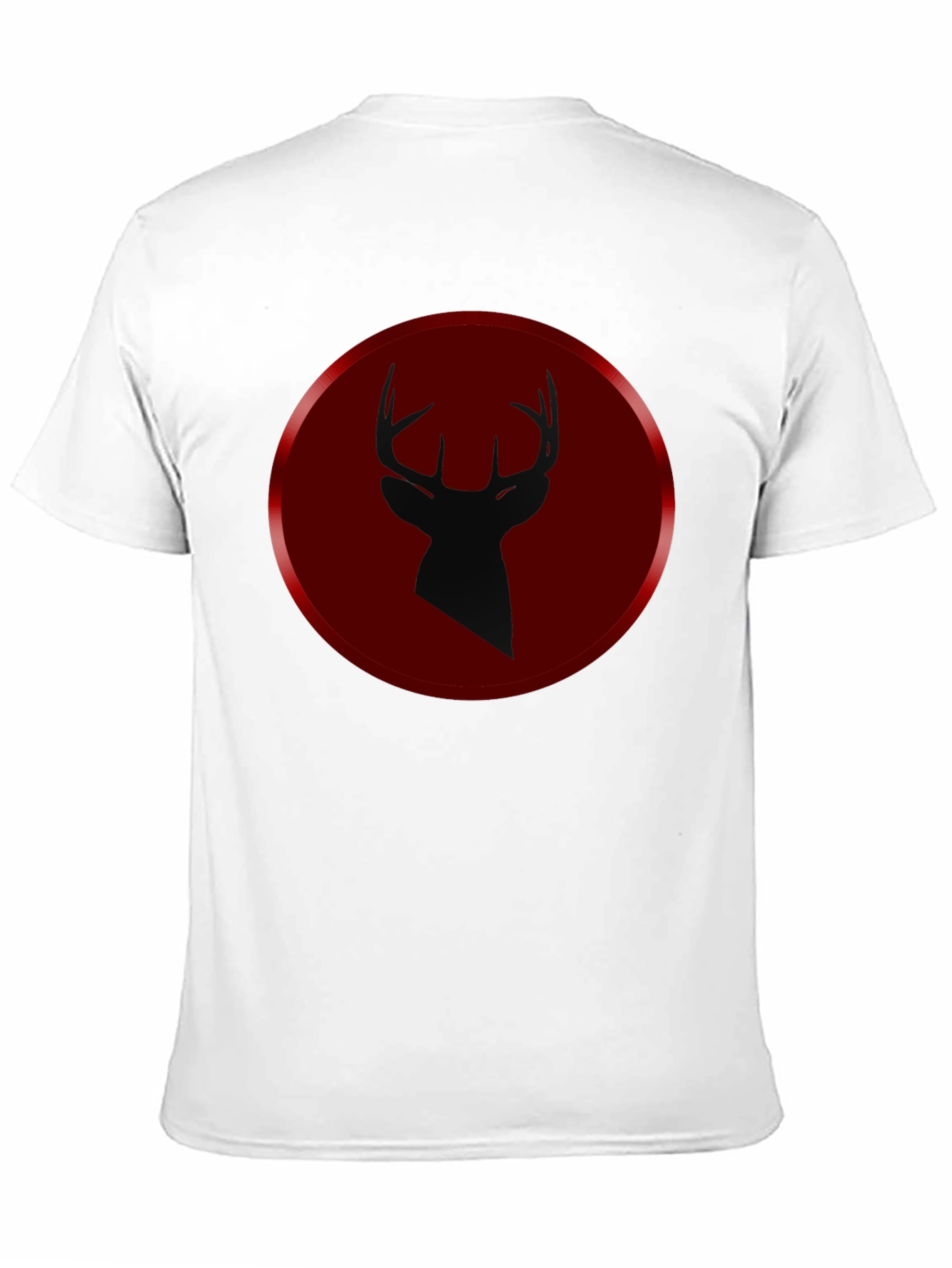 Black Deer Silhouette Graphic Tee - Men's Black T-Shirt view 11
