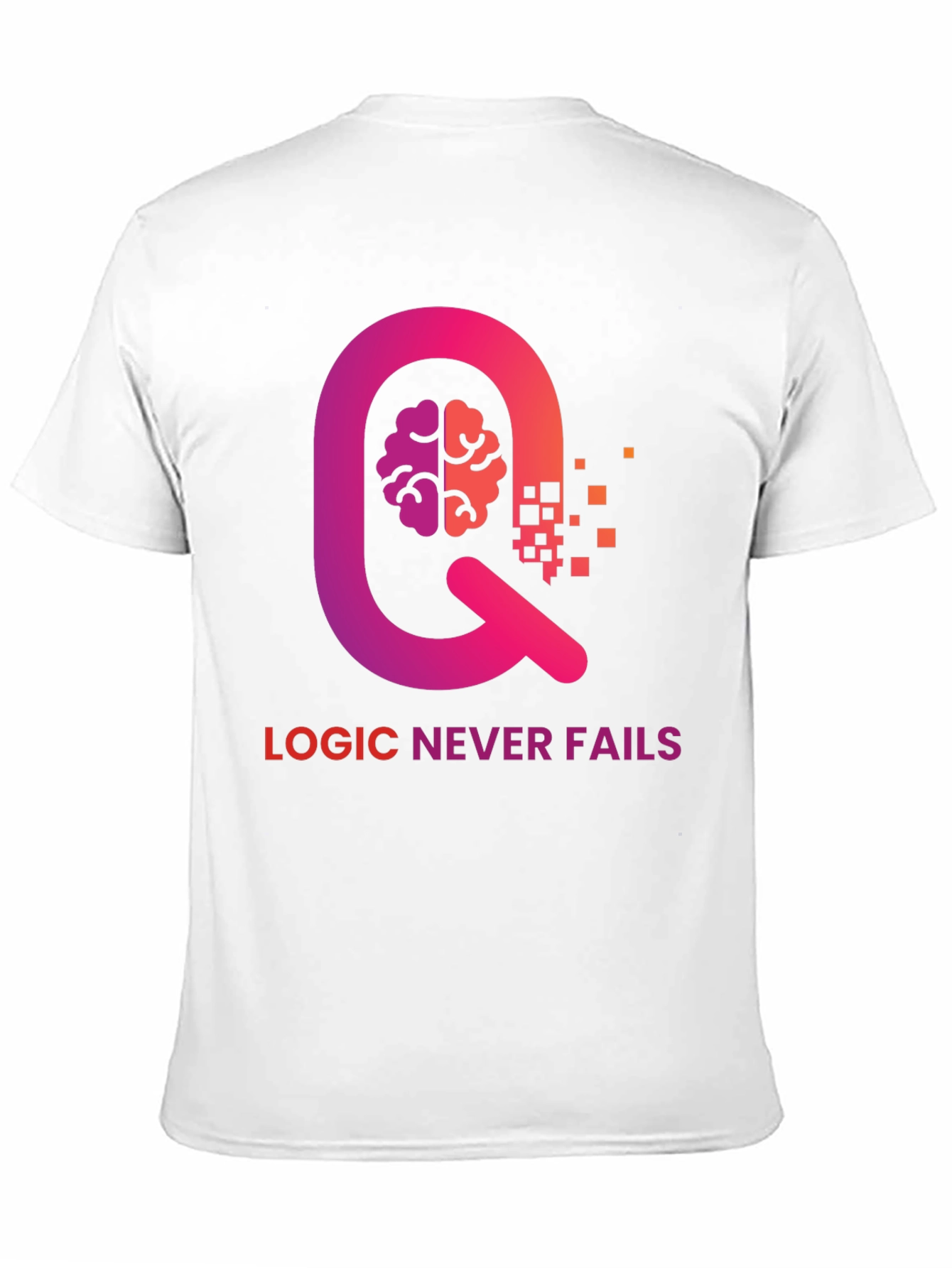Black Logic Never Fails Graphic Tee view 11