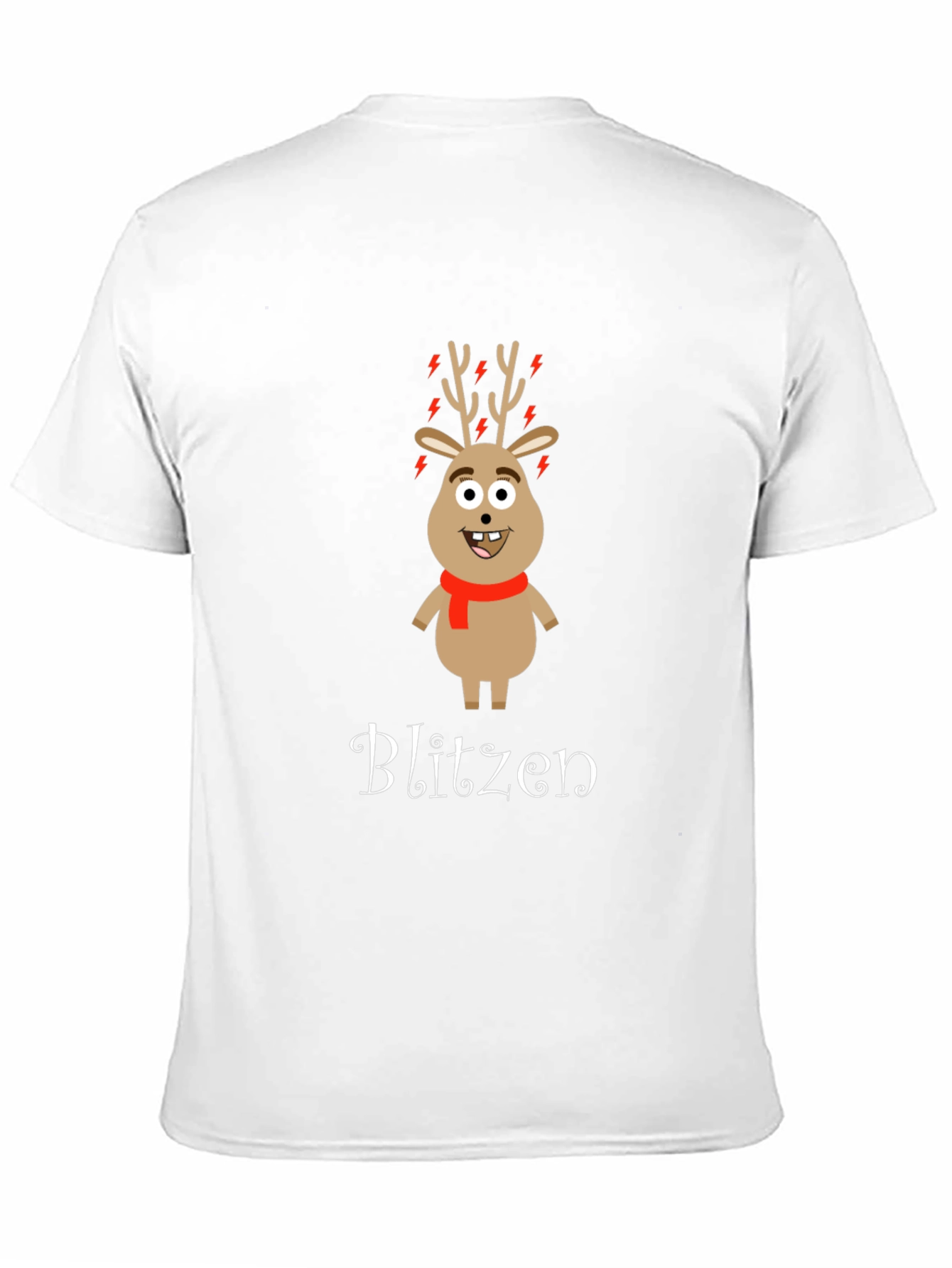 Black Blitzen Reindeer Graphic T-Shirt view 11