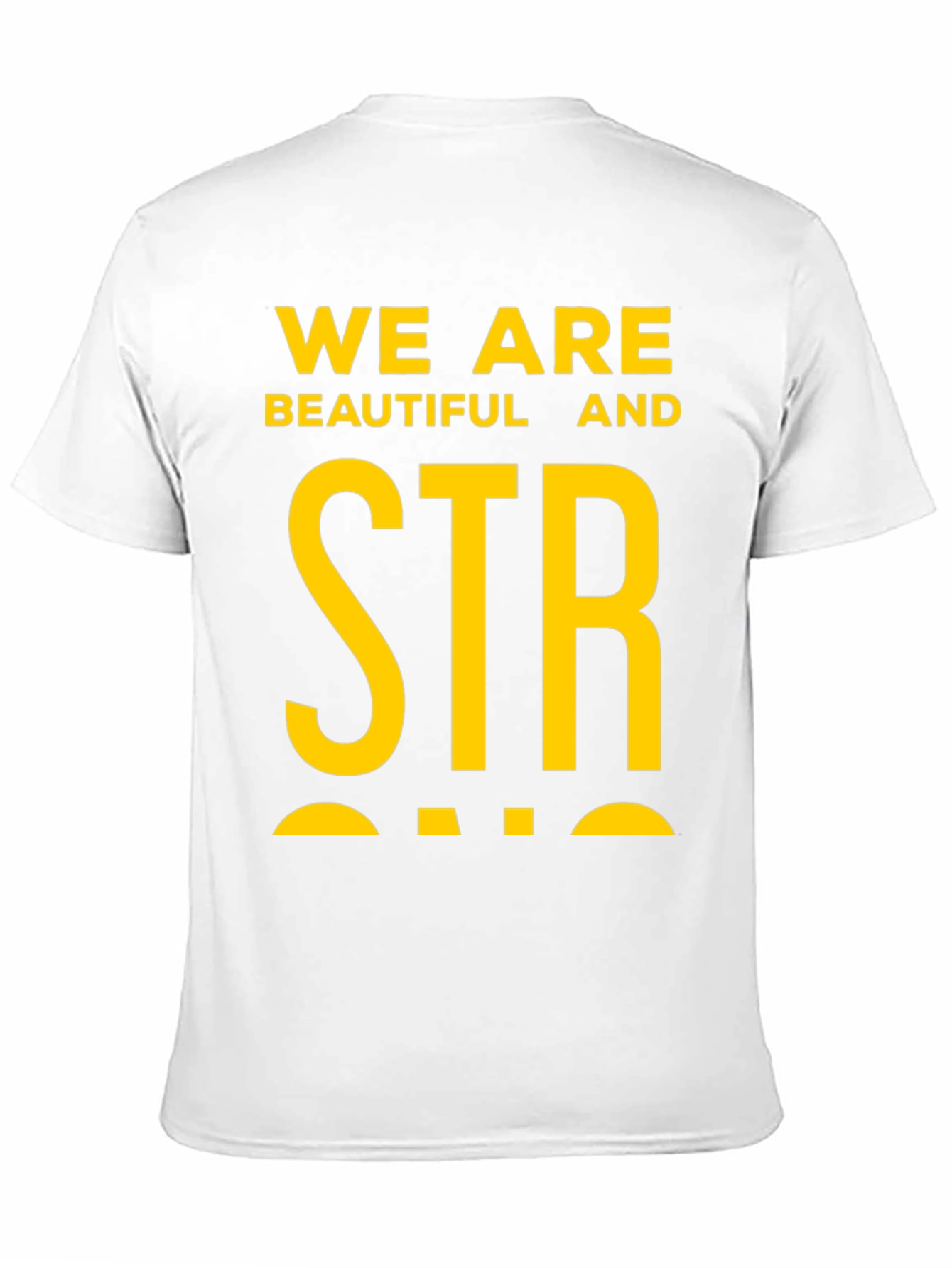 Black We Are Beautiful & Strong Graphic Tee - Bold Statement Shirt view 11