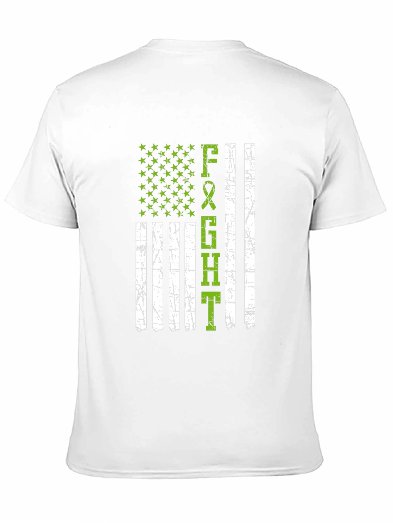 Black Fight T-Shirt - American Flag Style view 11