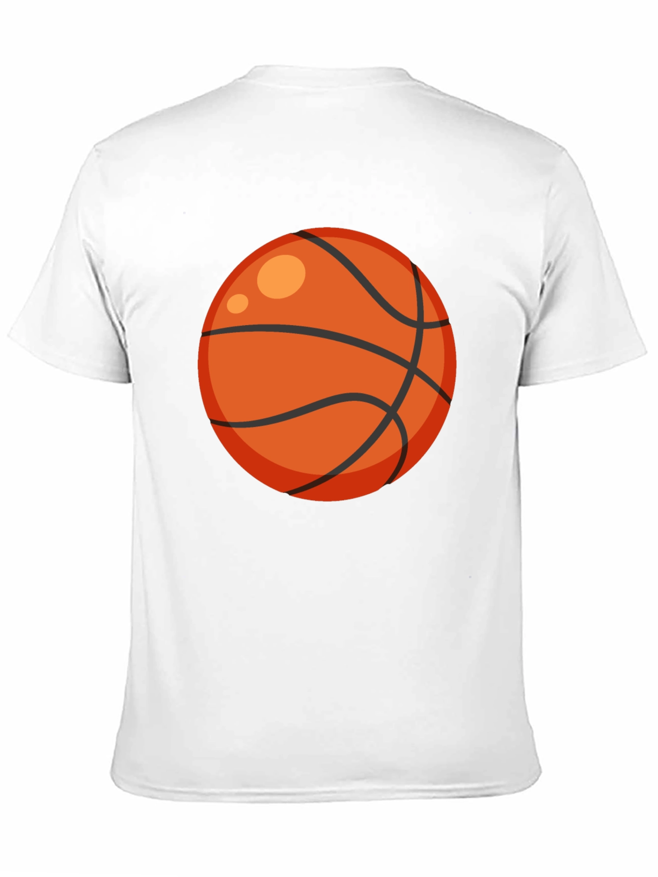 Black Basketball Graphic Tee - Black Cotton T-Shirt view 11
