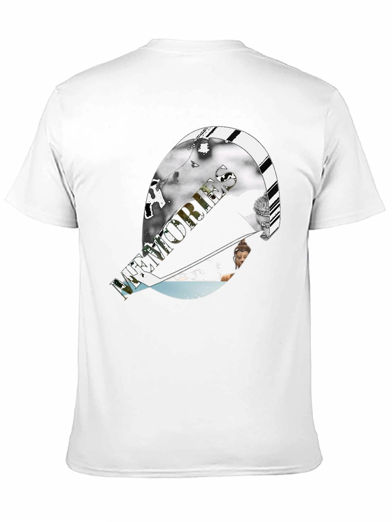 Black Modern Graphic Print Black T-Shirt view 11