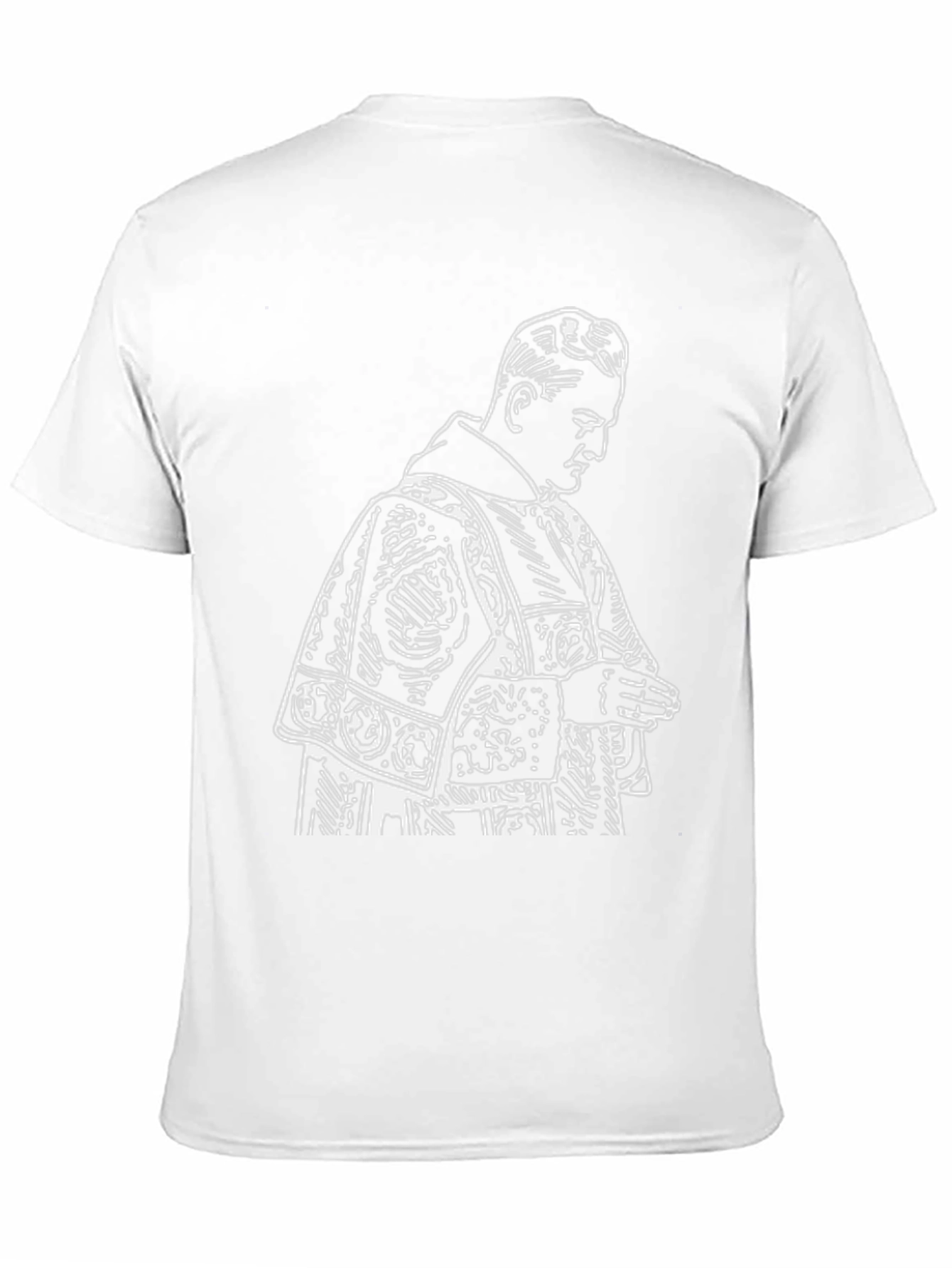 Black Black T-Shirt with Priest Graphic view 11