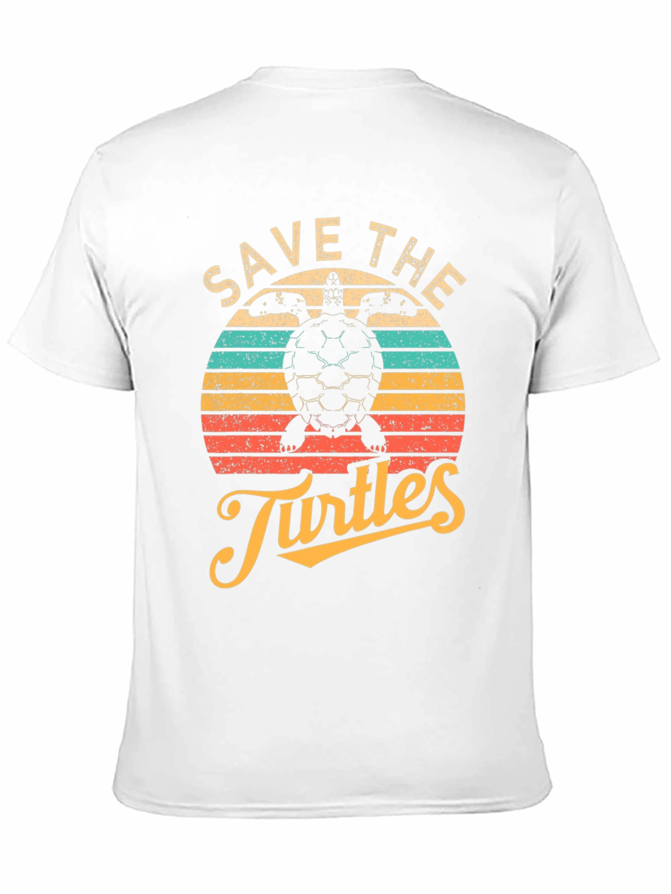 Black Save the Turtles Black Graphic T-Shirt view 11