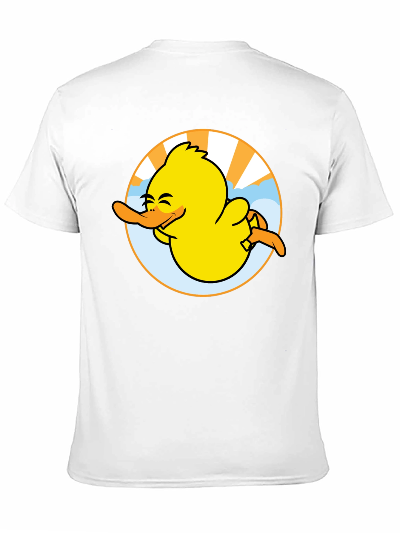 Black Happy Duck Graphic Tee - Fun Black T-Shirt view 11