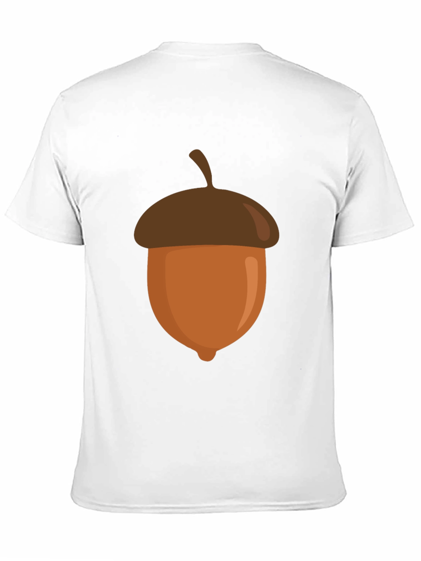 Black Acorn Graphic Tee - Novelty Print Casual Wear view 11