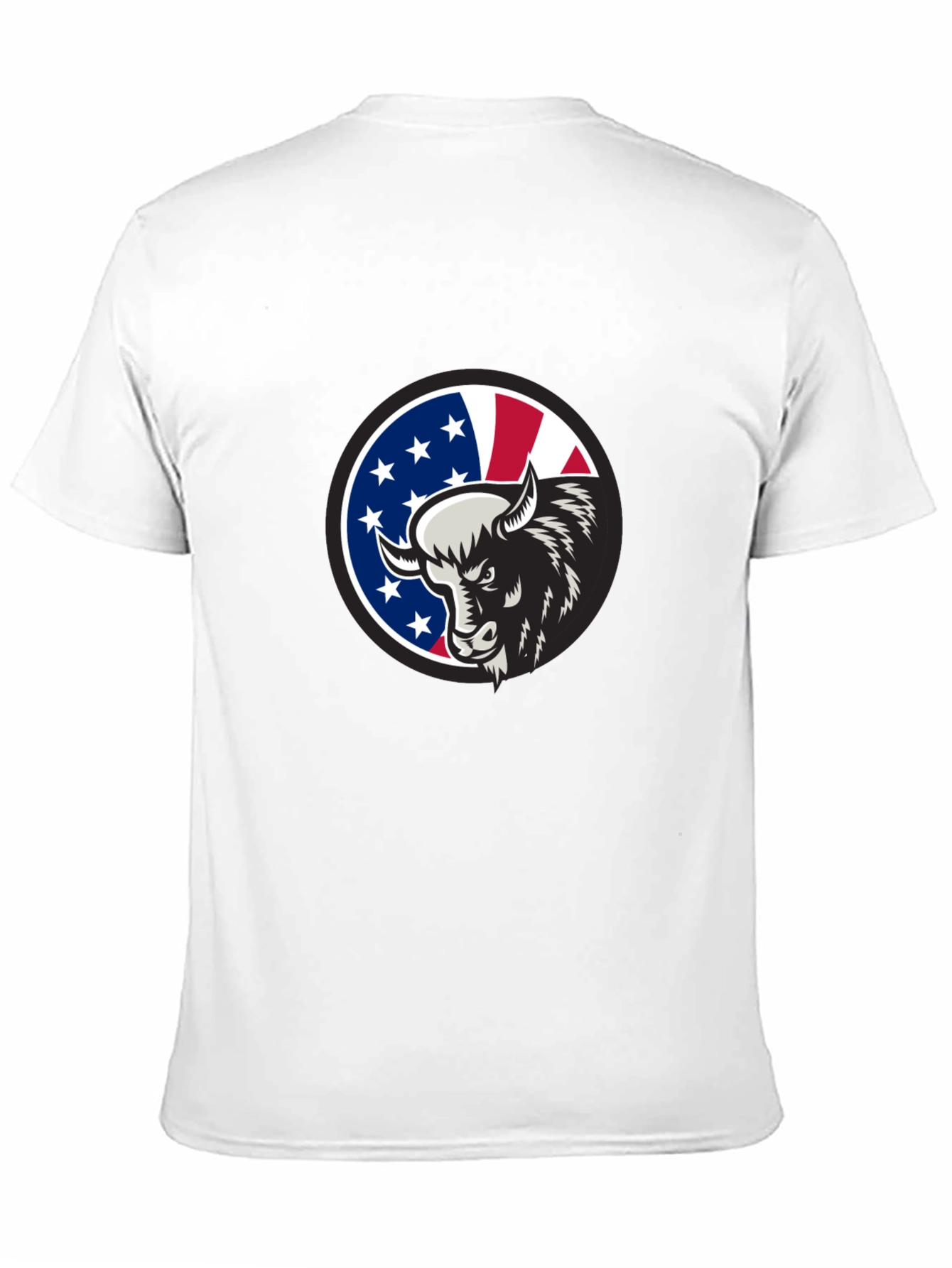 Black American Bison Graphic Tee - Black Cotton Blend view 11
