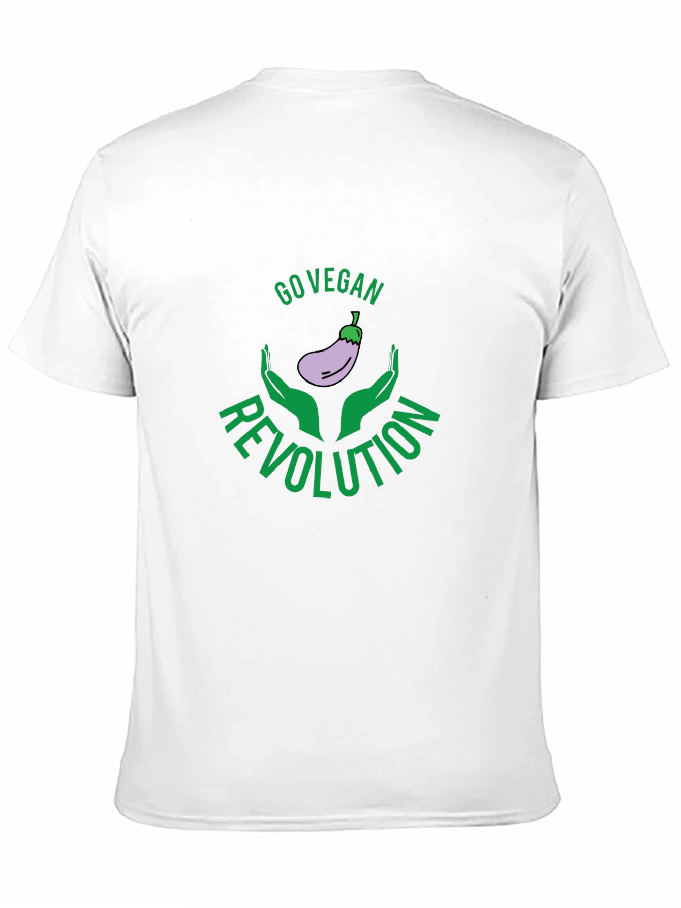 Go Vegan Revolution Black Graphic Tee - 11