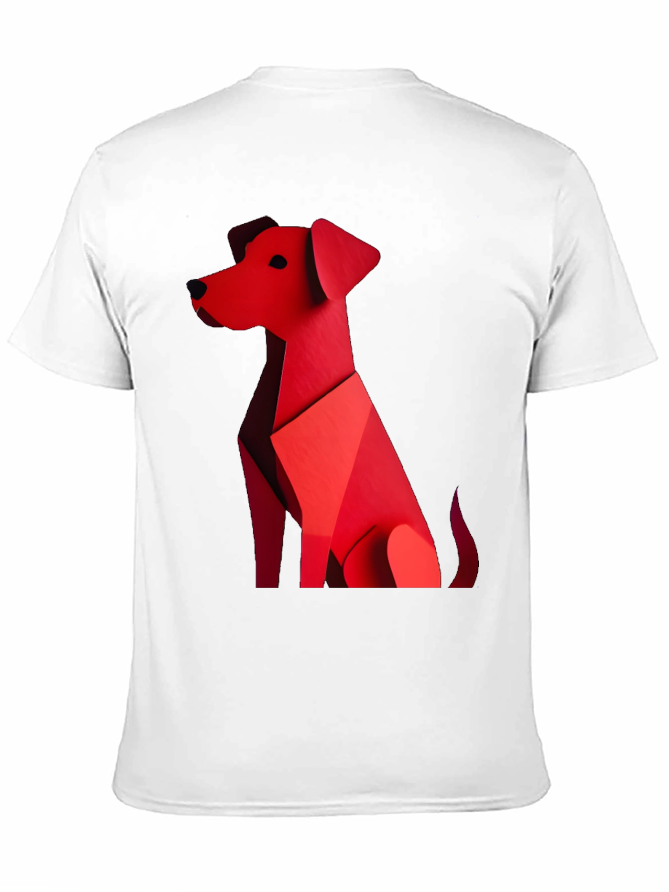 Black Geometric Dog Graphic Tee - Stylish Casual Wear view 11