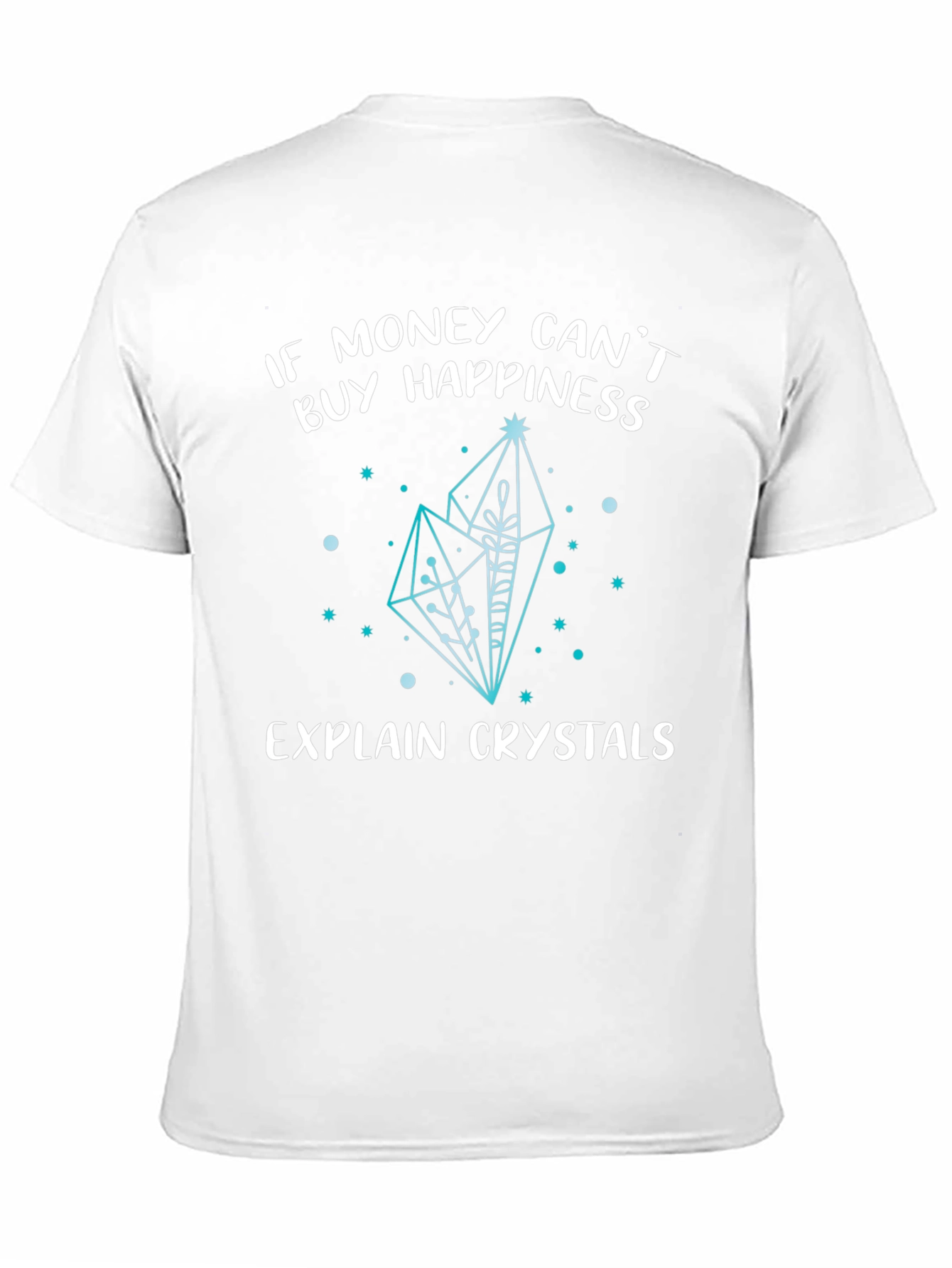 Black Crystals Happiness Graphic Tee Shirt view 11