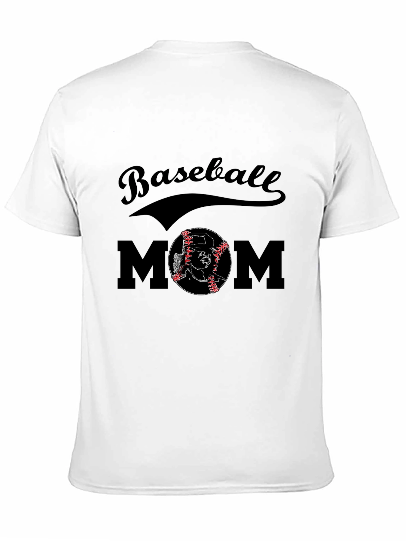 Black Baseball Mom Graphic Tee view 11