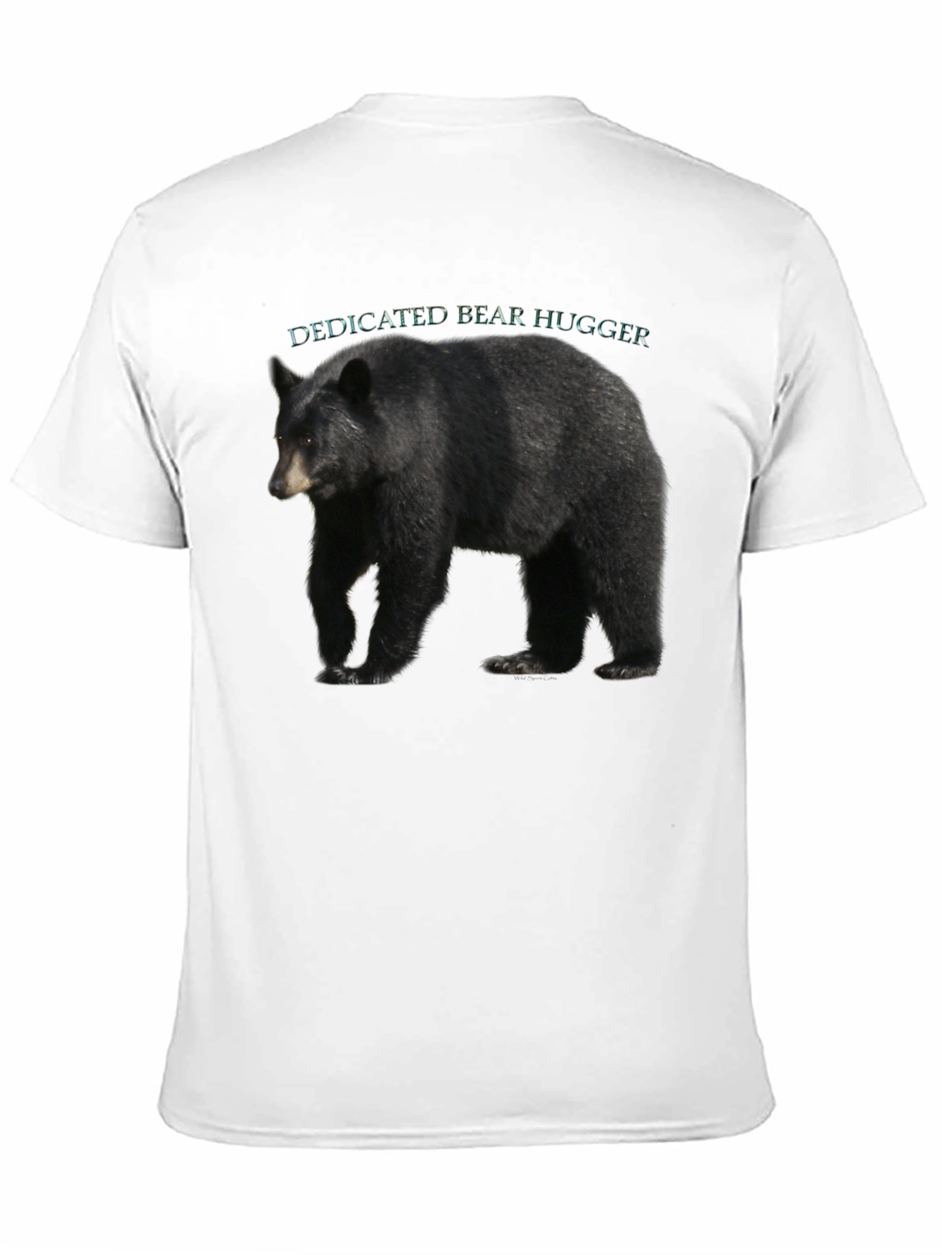 Black Dedicated Bear Hugger Black T-Shirt view 11