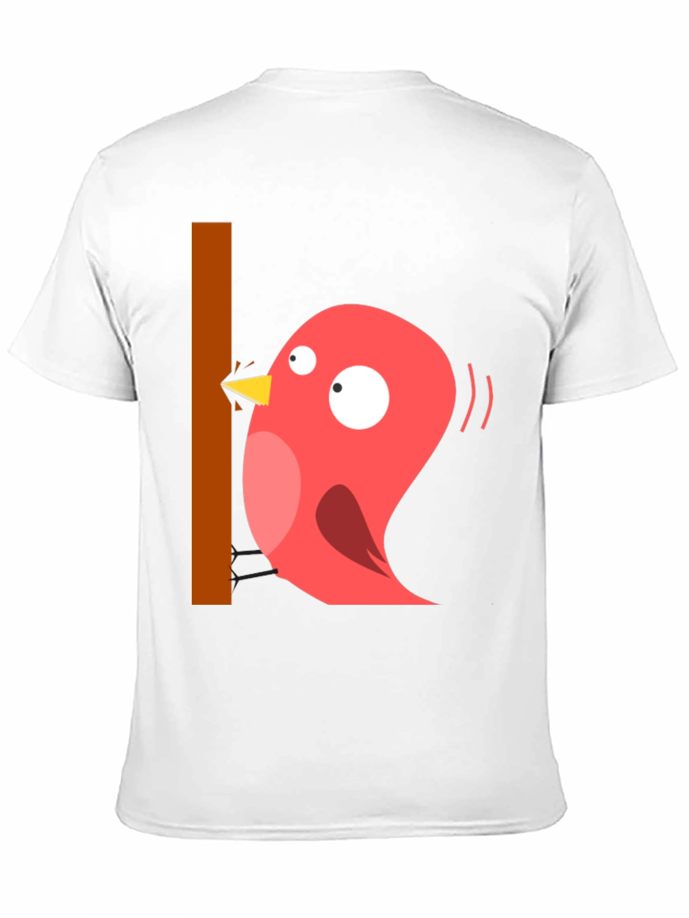 Black Funny Bird Graphic T-Shirt - Casual Black Tee view 11