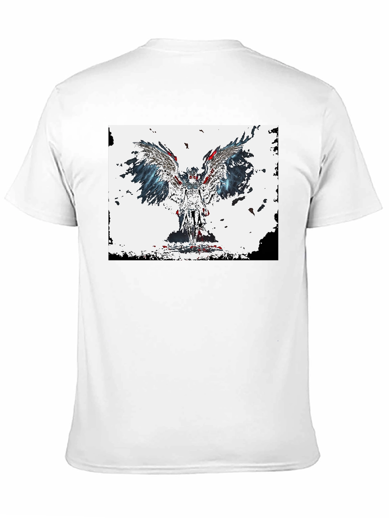 Winged Angel Graphic Tee - Stylish Black T-Shirt - 11