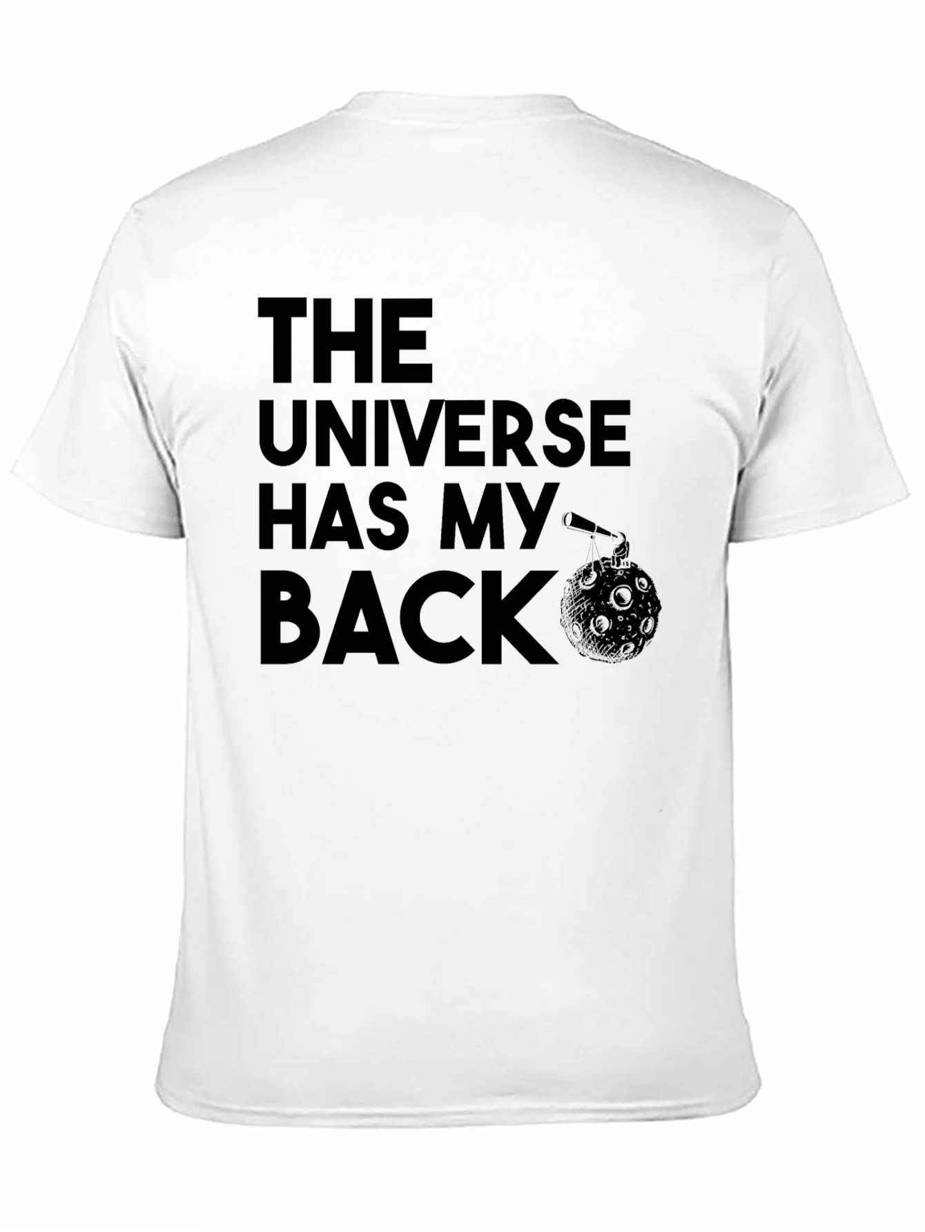 Black The Universe Has My Back Graphic T-Shirt view 11