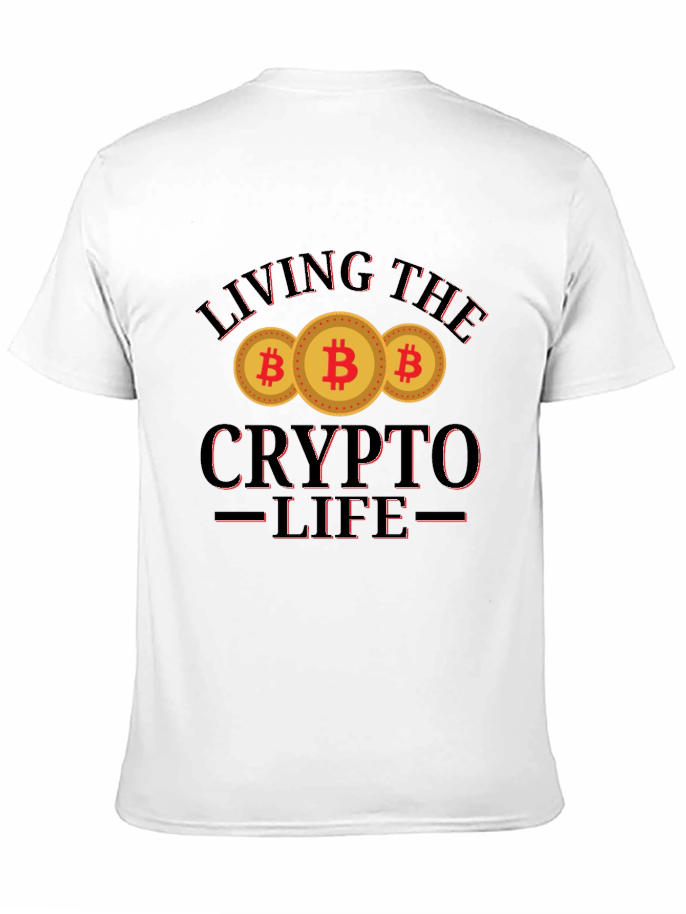 Black Living The Crypto Life T-Shirt view 11
