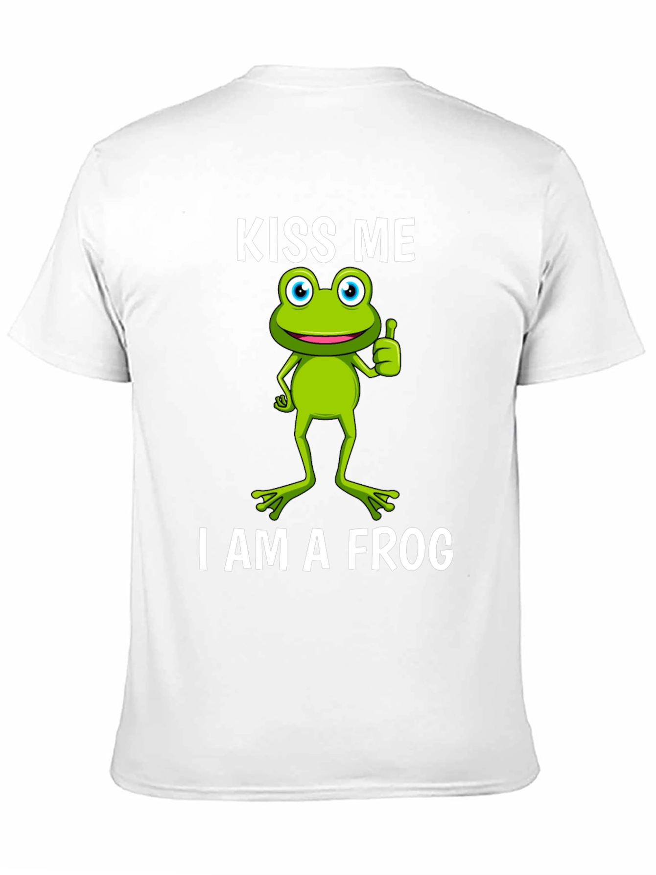 Black Kiss Me, I Am A Frog Graphic T-Shirt view 11