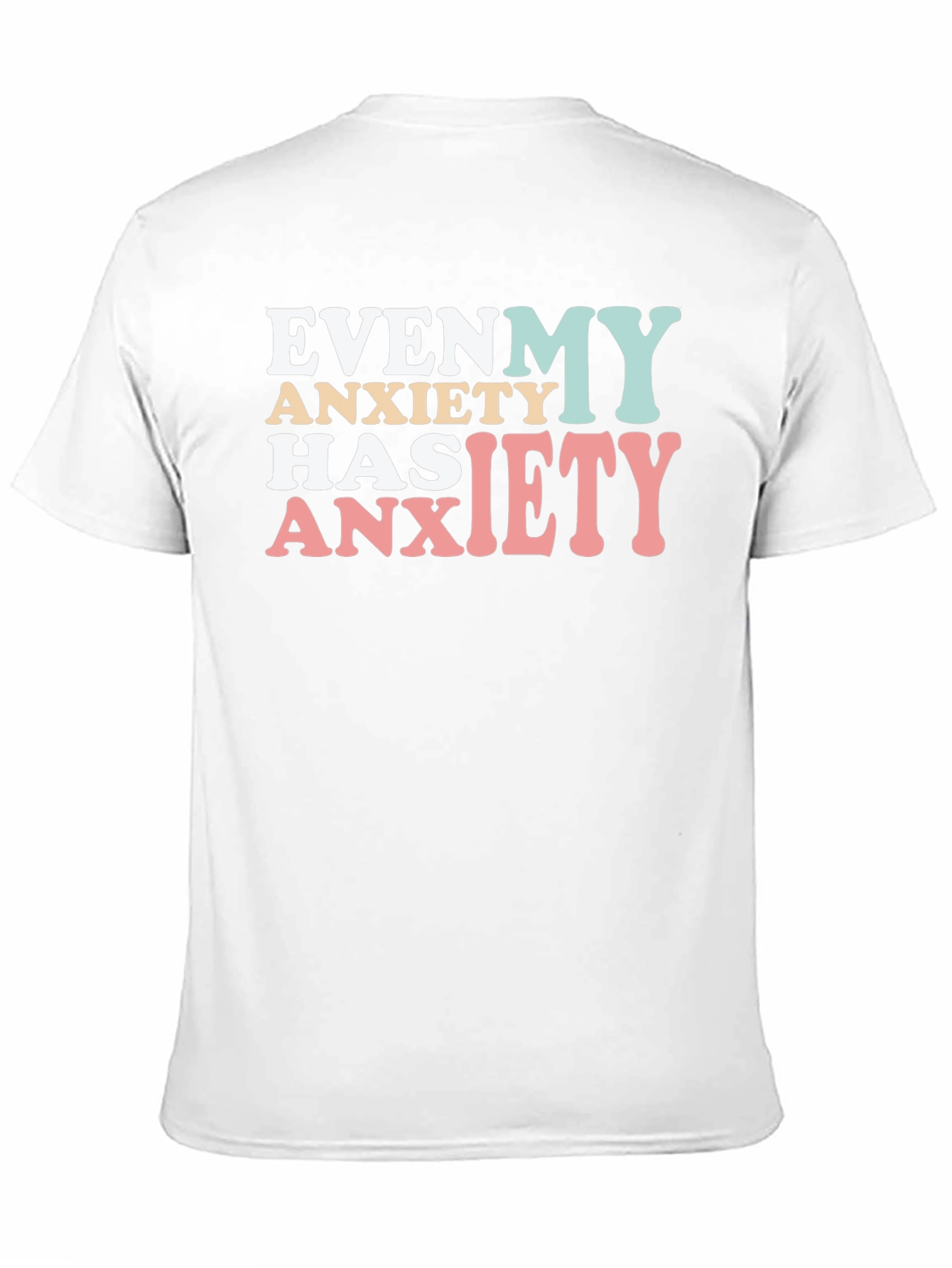 Black Anxiety Graphic Tee - Funny Unisex T-Shirt view 11