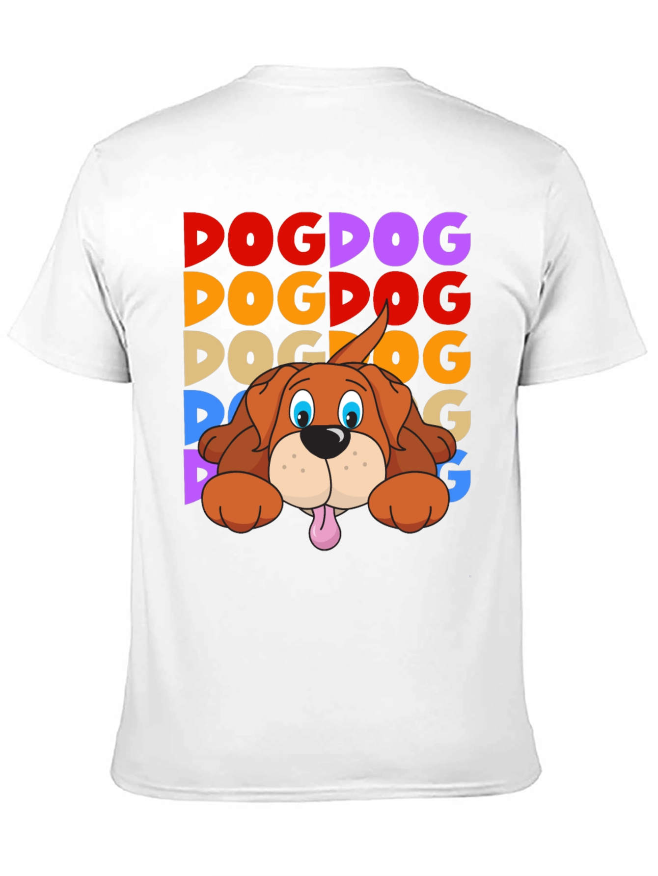 Black Dog Graphic T-Shirt - Fun Colorful Design view 11