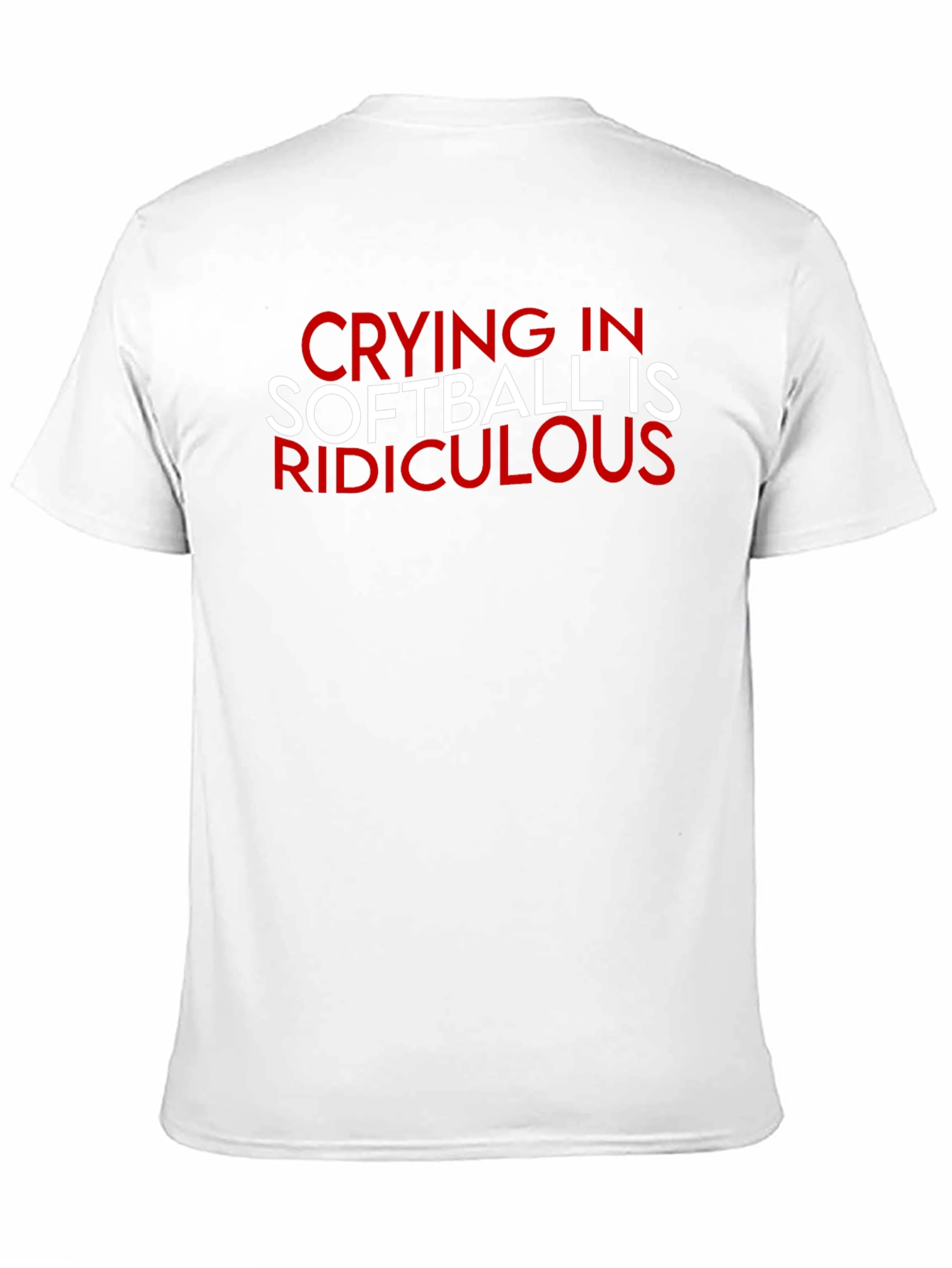 Black Crying in Softball Ridiculous T-Shirt view 11