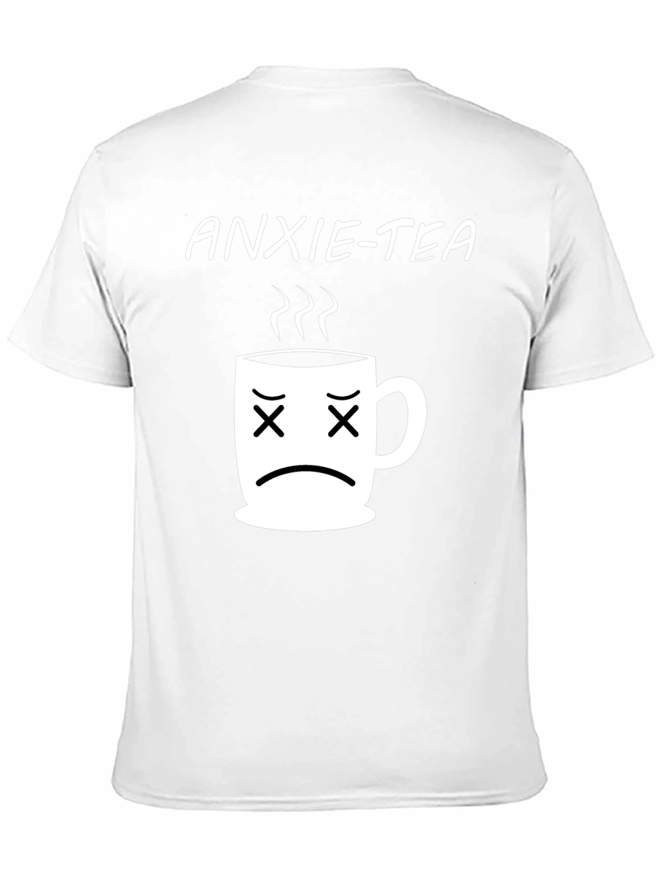 Black Anxie-Tea T-Shirt - Funny Graphic Tee view 11