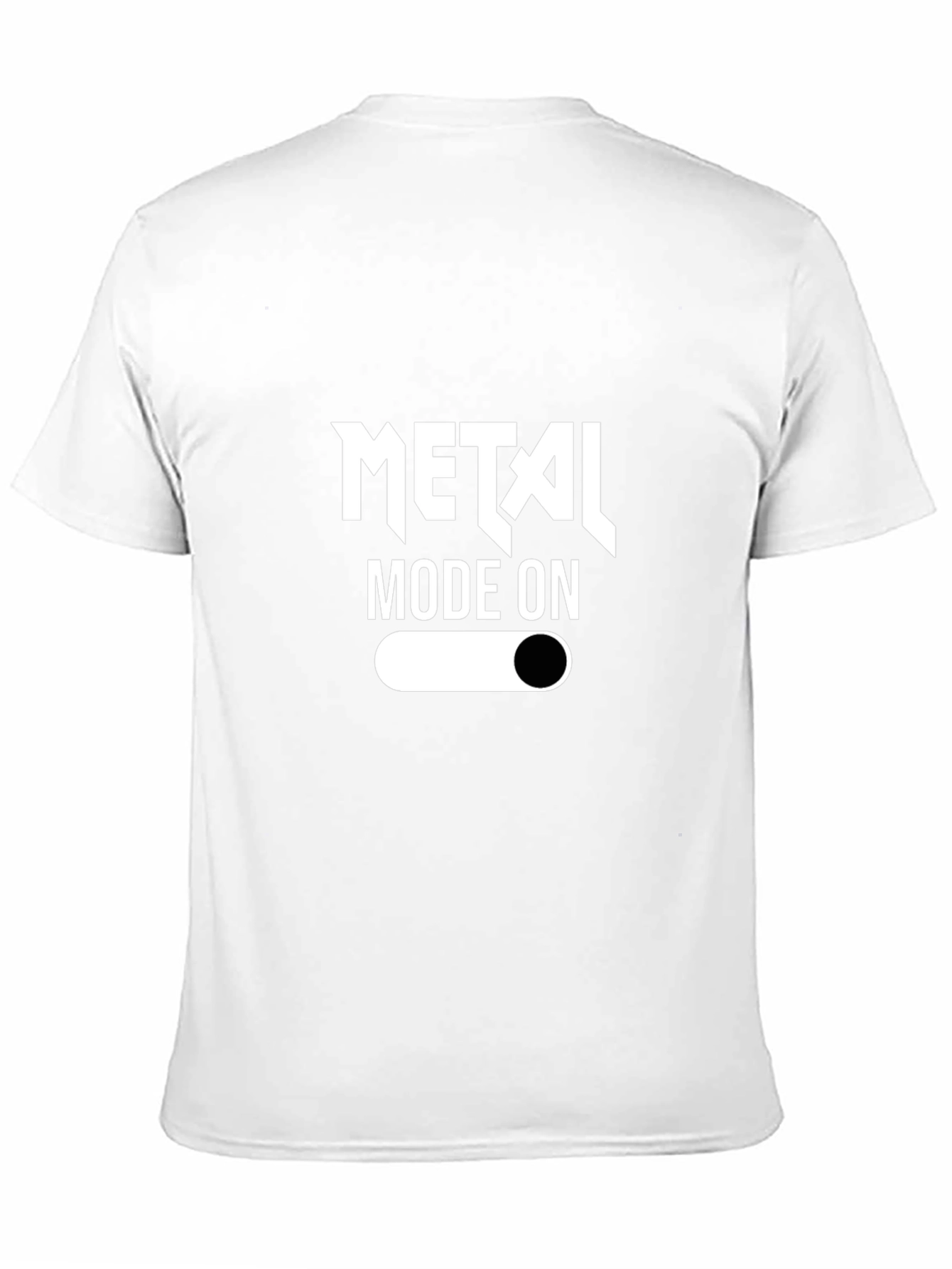 Black Metal Mode On Black T-Shirt view 11