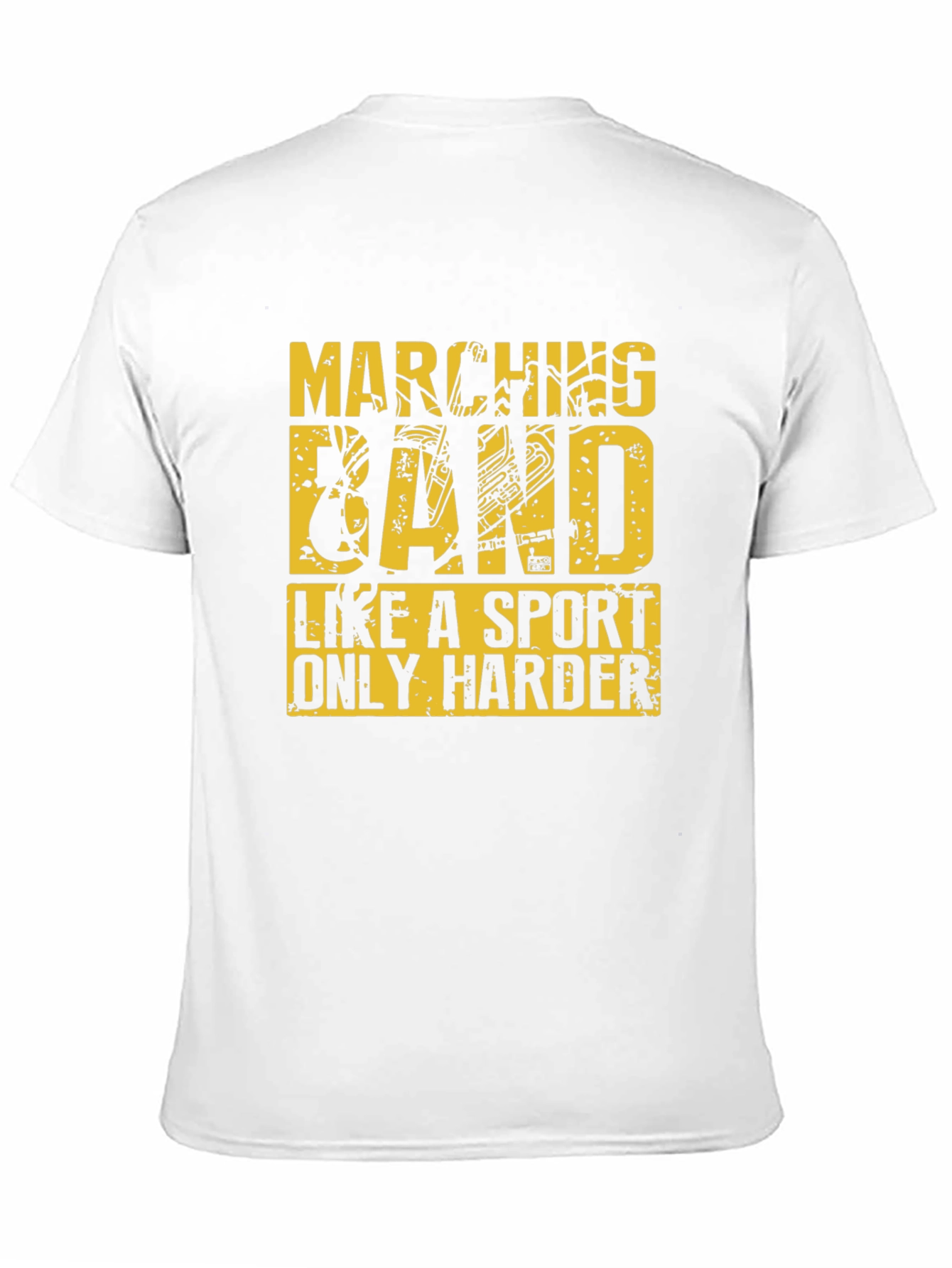 Marching Band Sport T-Shirt - Black Cotton Tee - 11