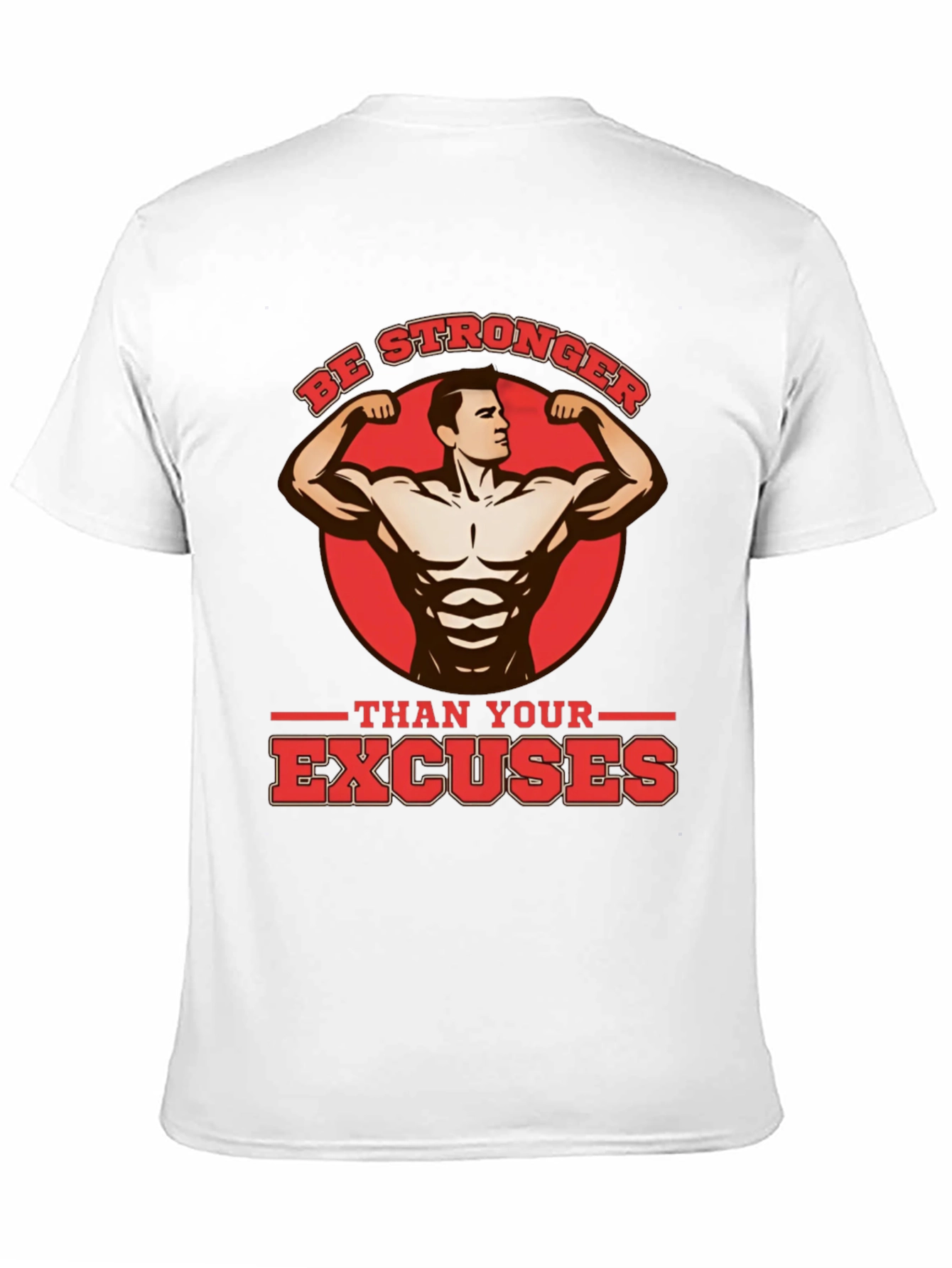 Black Be Stronger Than Your Excuses Black T-Shirt view 11