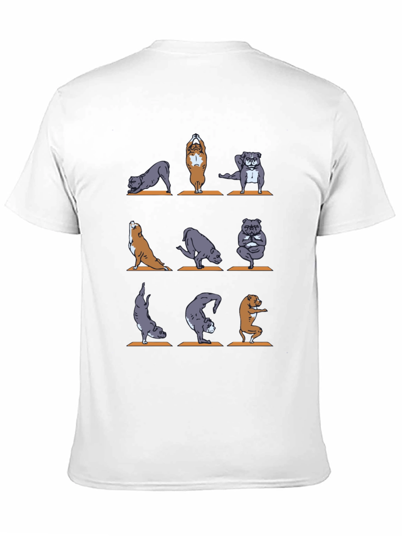 Black Yoga Dogs Graphic T-Shirt - Unisex view 11