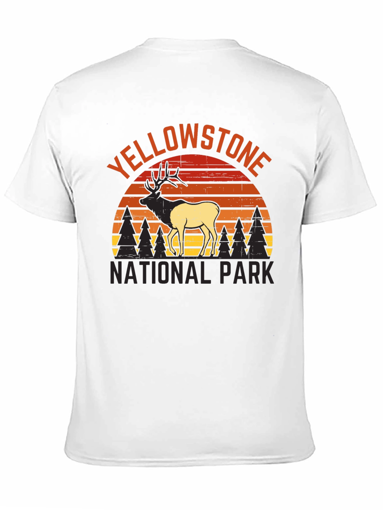 Black Yellowstone National Park Elk Graphic Tee view 11