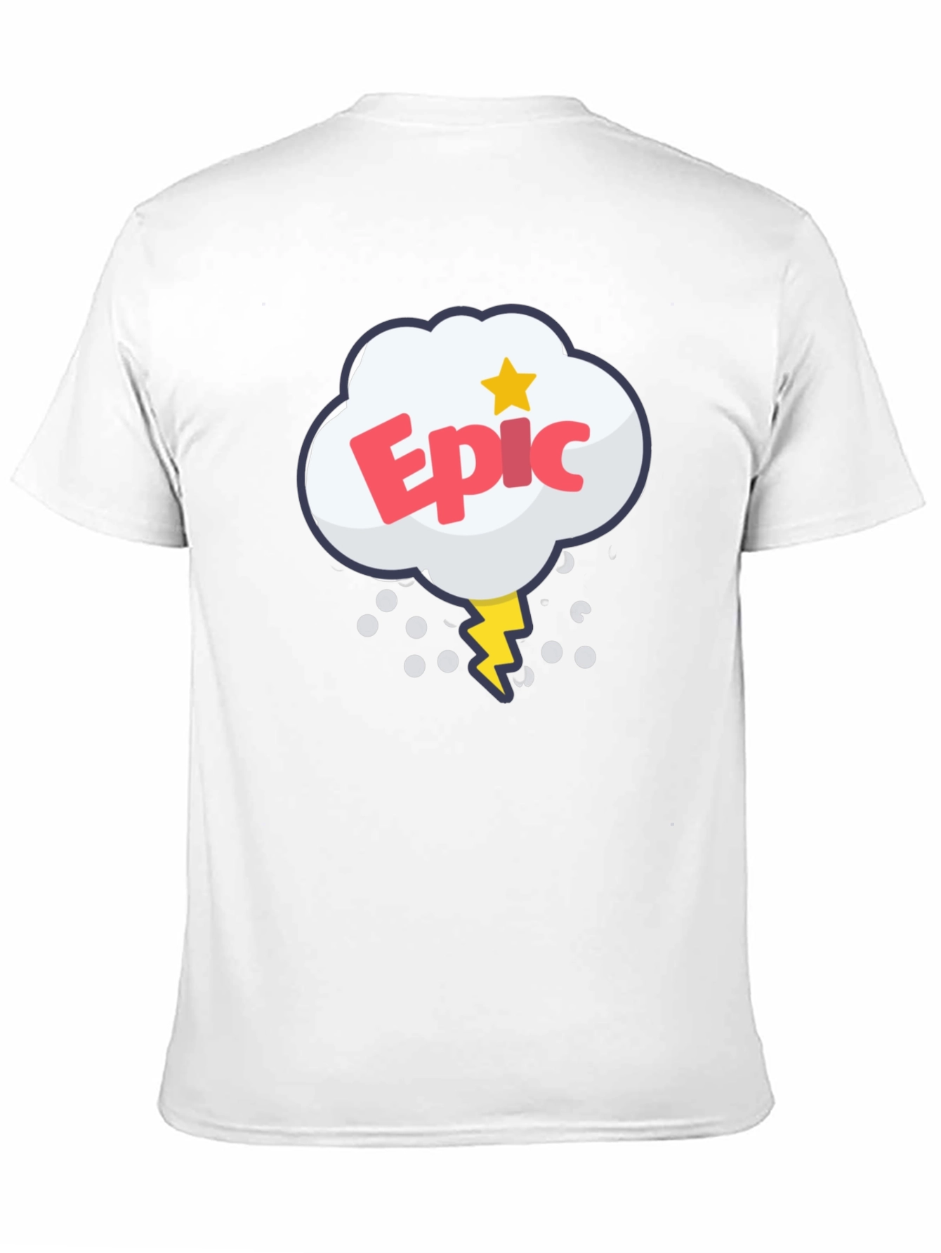 Black Epic Cartoon Style Graphic T-Shirt view 11