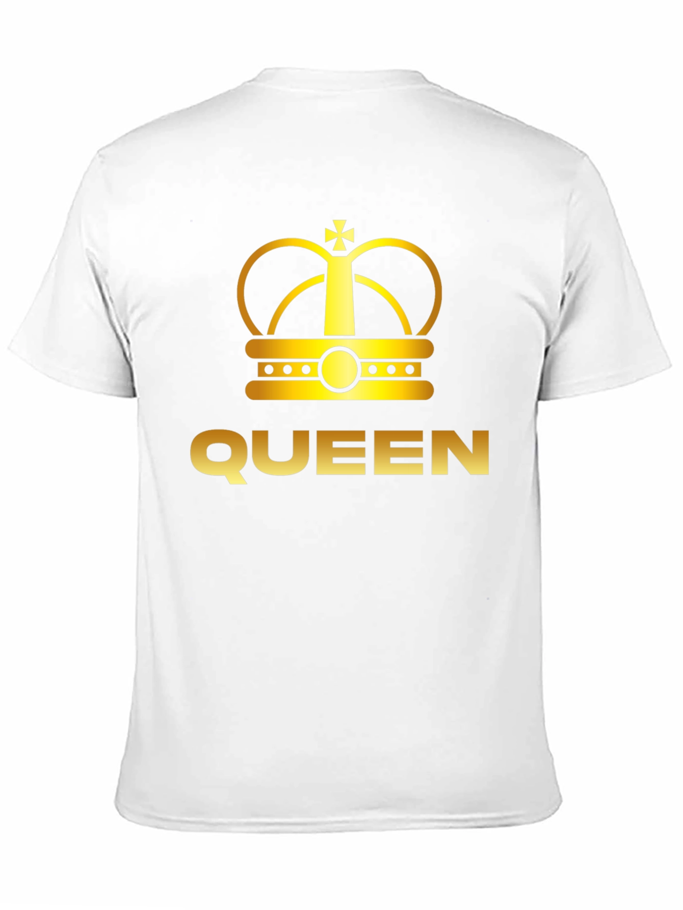 Black Queen Crown Graphic Tee - Black Cotton T-Shirt view 11