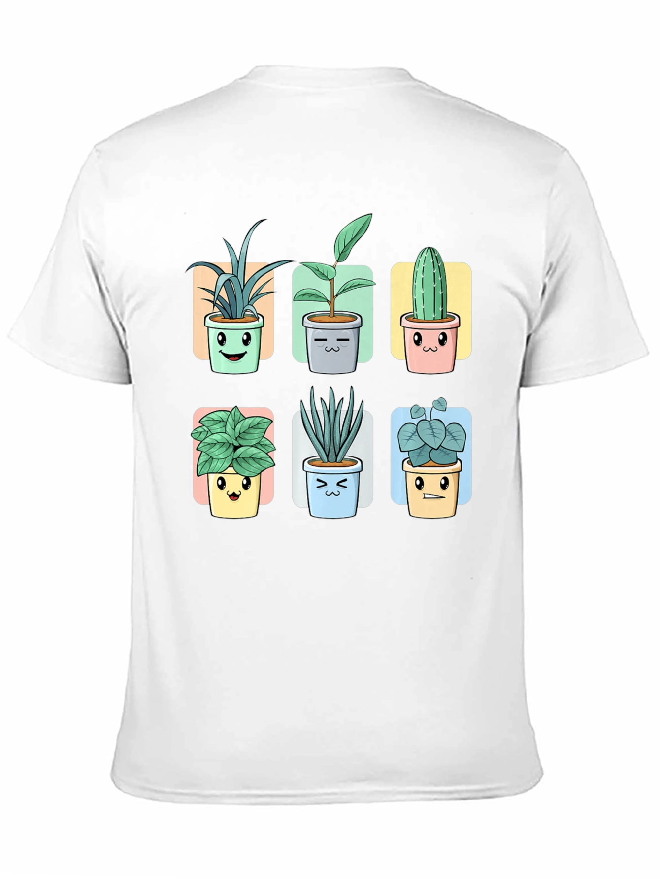 Black Cute Potted Plants Graphic Tee view 11