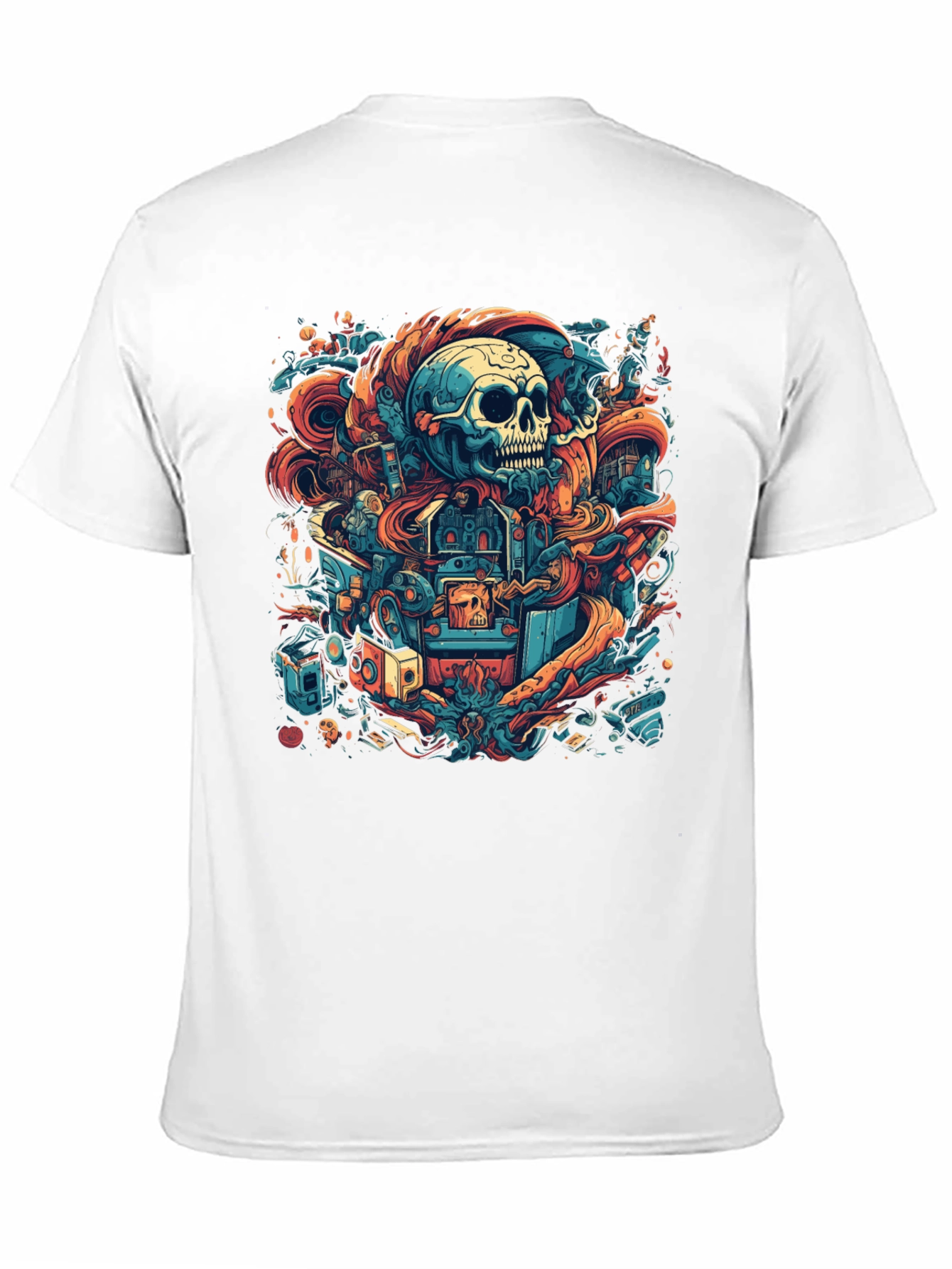 Black Skull Graphic Tee - Unique Urban Design view 11