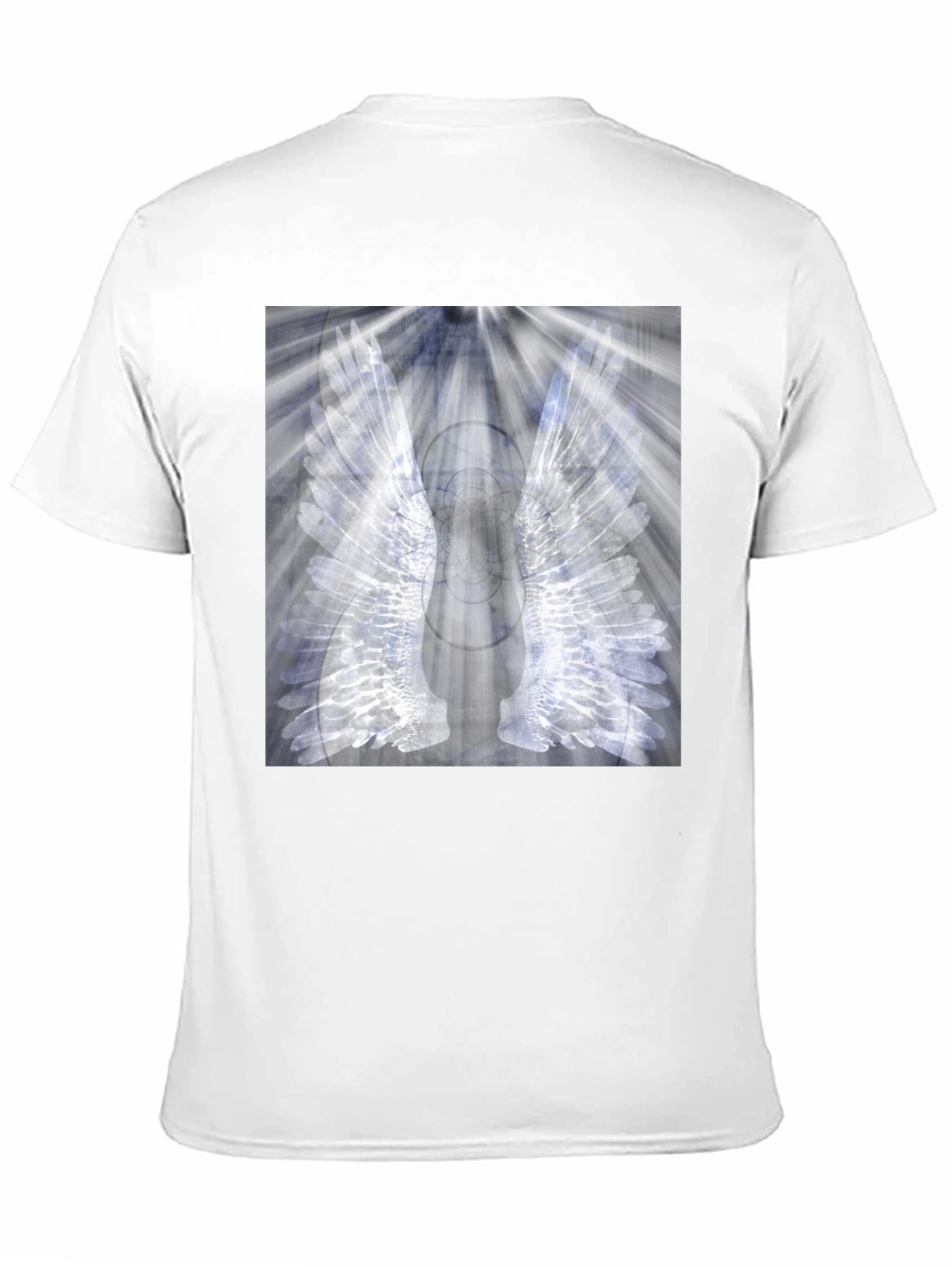 Black Wings Graphic Black T-Shirt - Unique Angel Design view 11