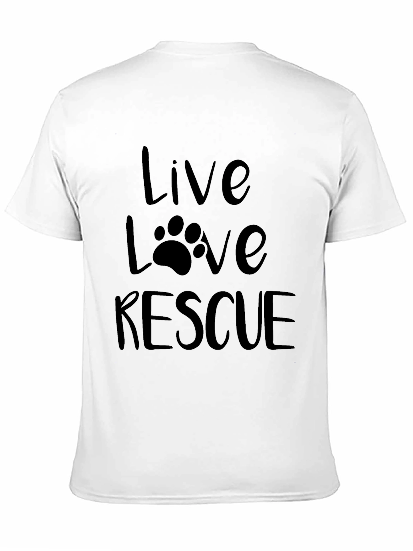 Black Live Love Rescue Graphic Tee view 11